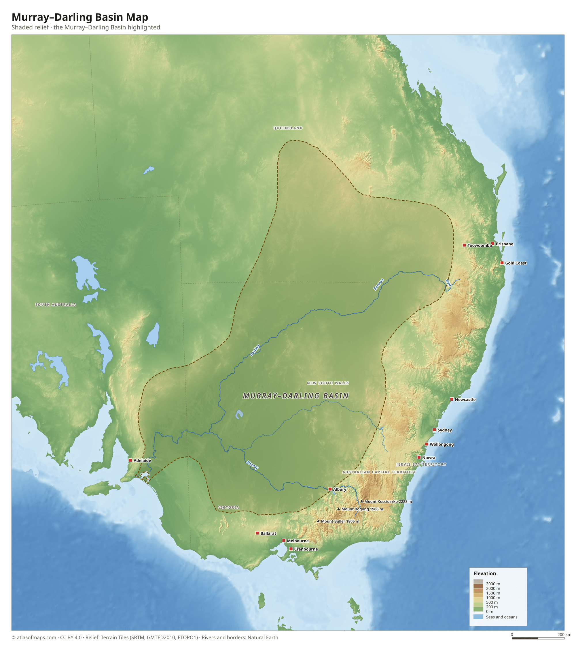 Murray–Darling Basin Map