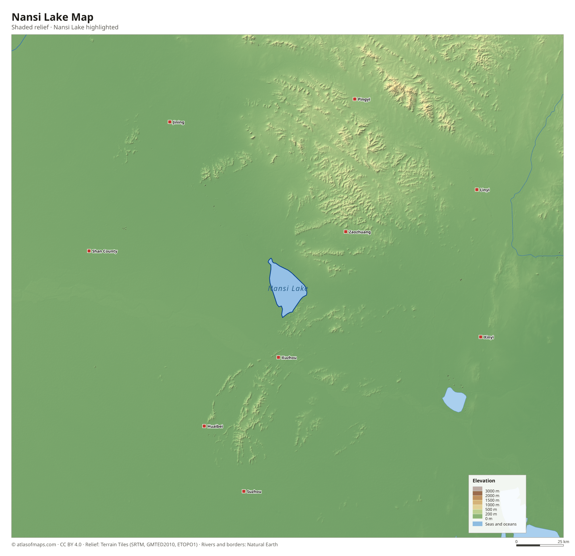 Nansi Lake Map