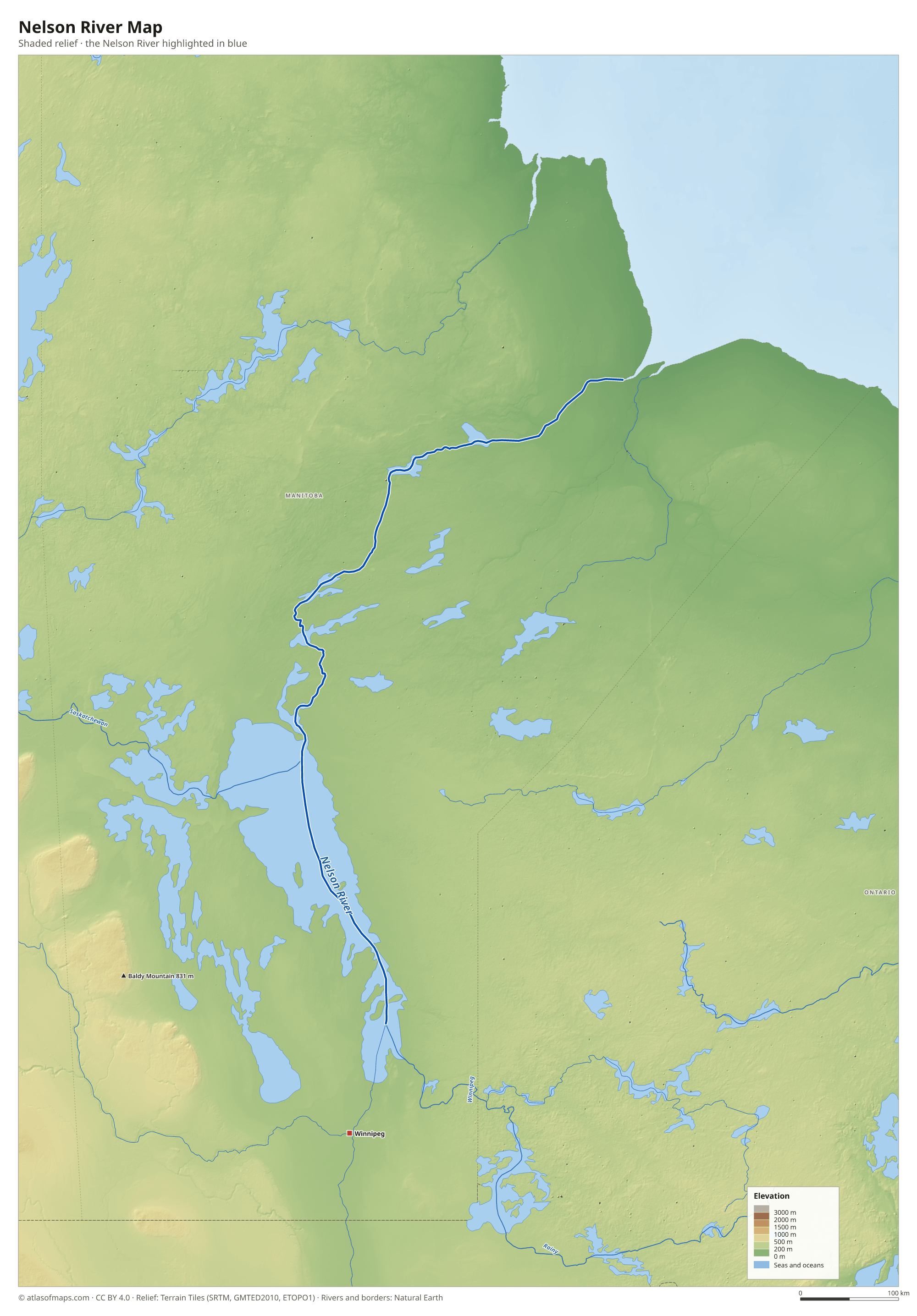 Nelson River Map
