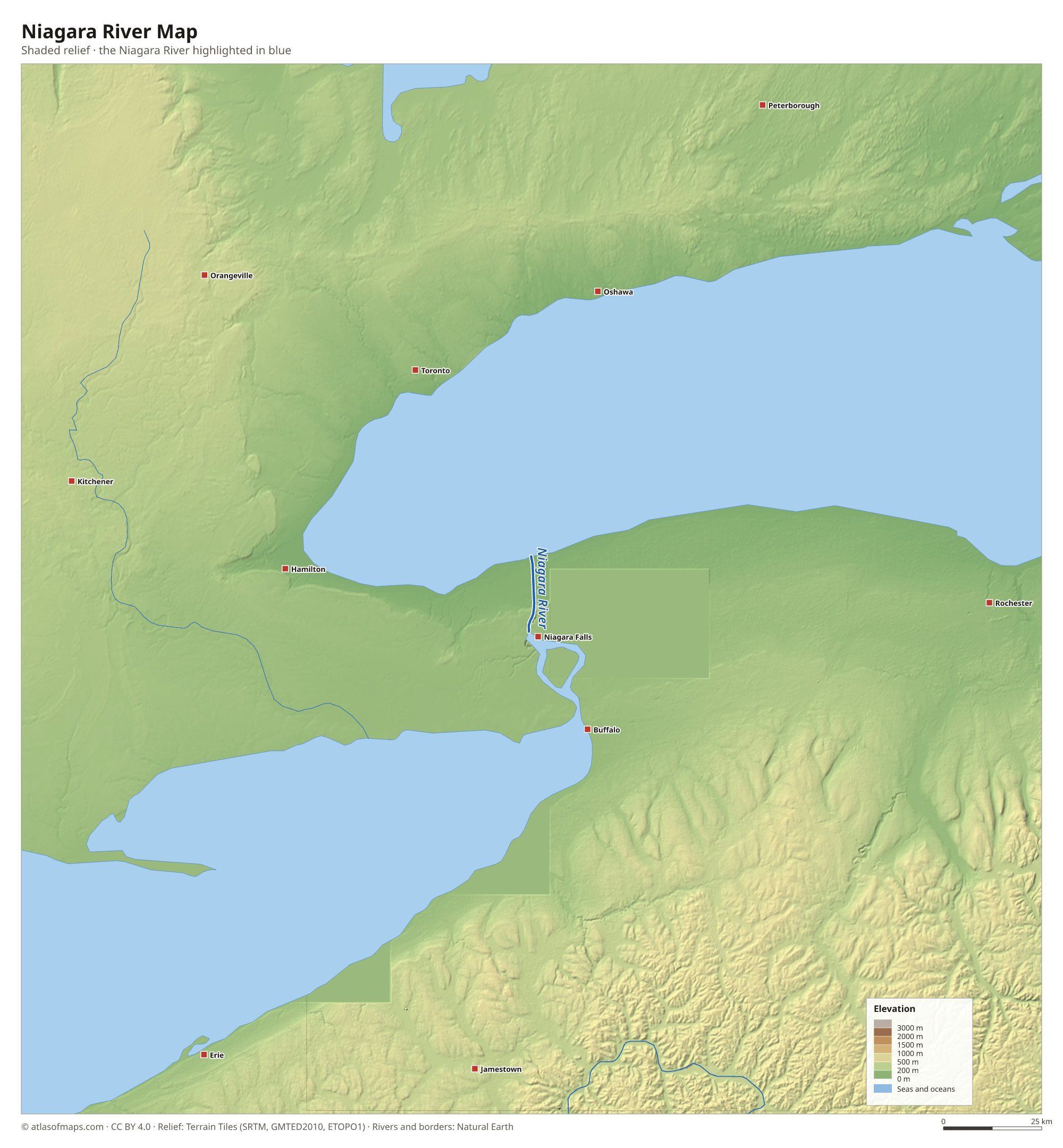 Niagara River Map