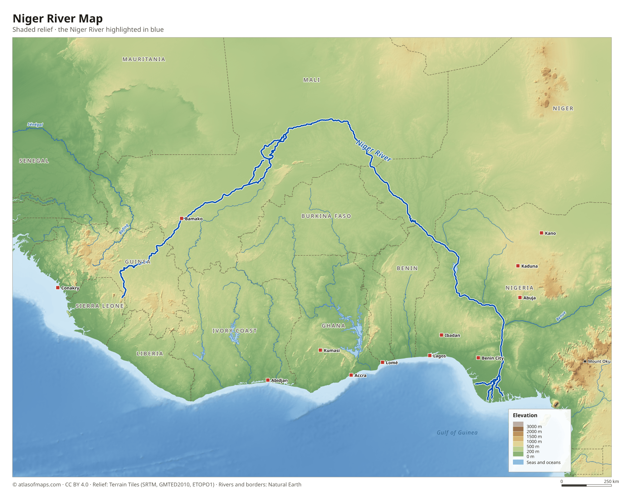 Niger River Map