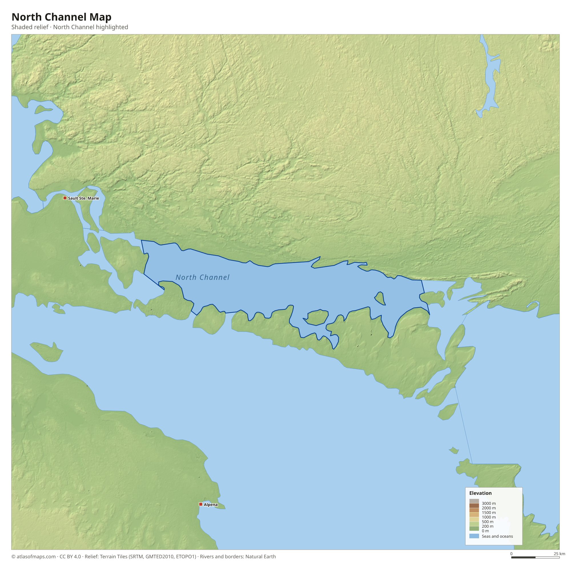 North Channel Map