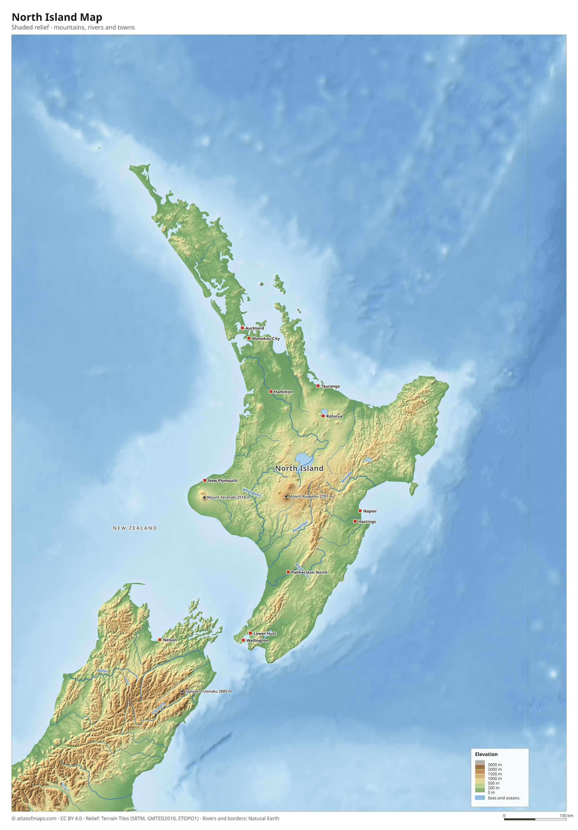 North Island Map