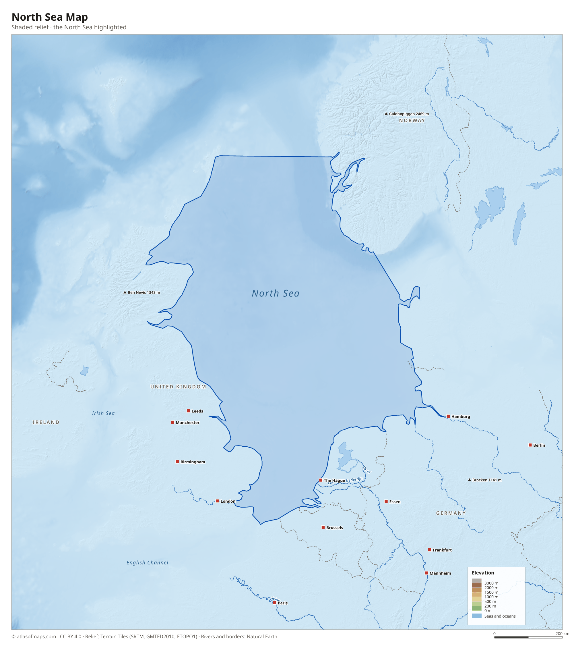 North Sea Map