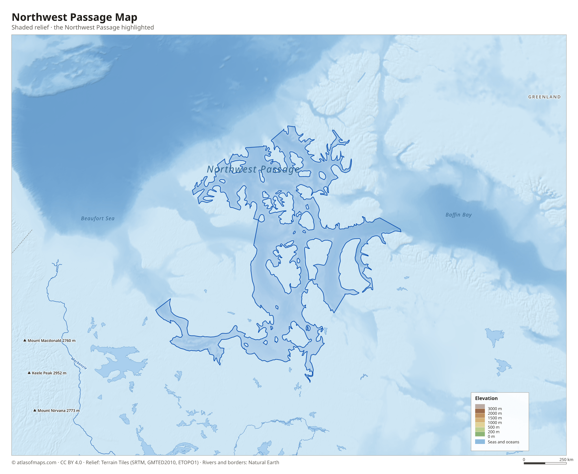 Northwest Passage Map