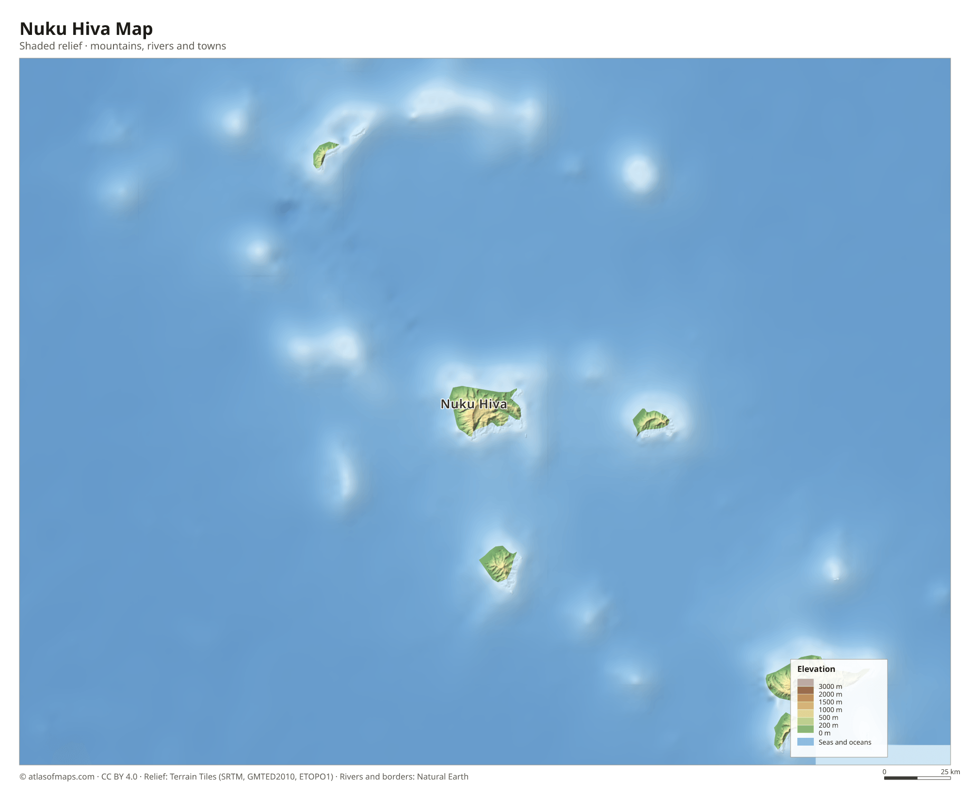 Nuku Hiva Map