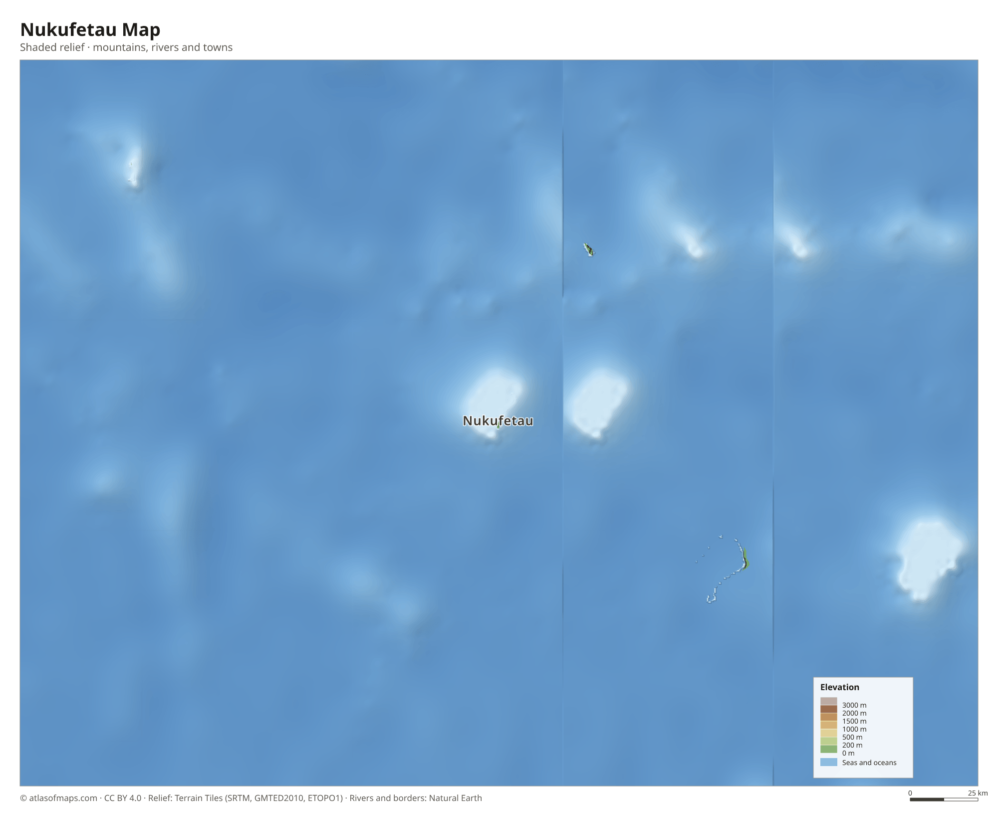 Nukufetau Map
