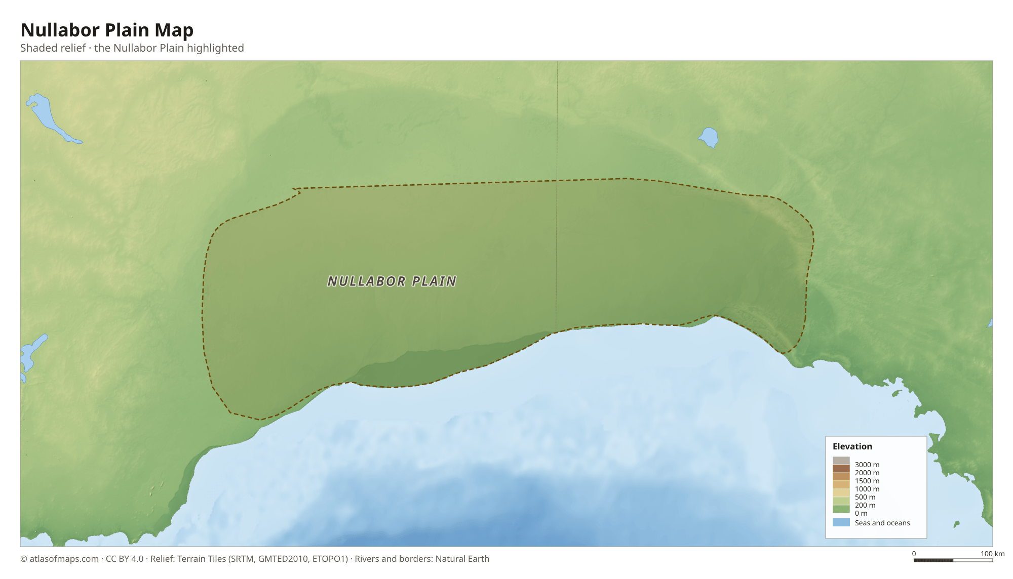 Nullabor Plain Map