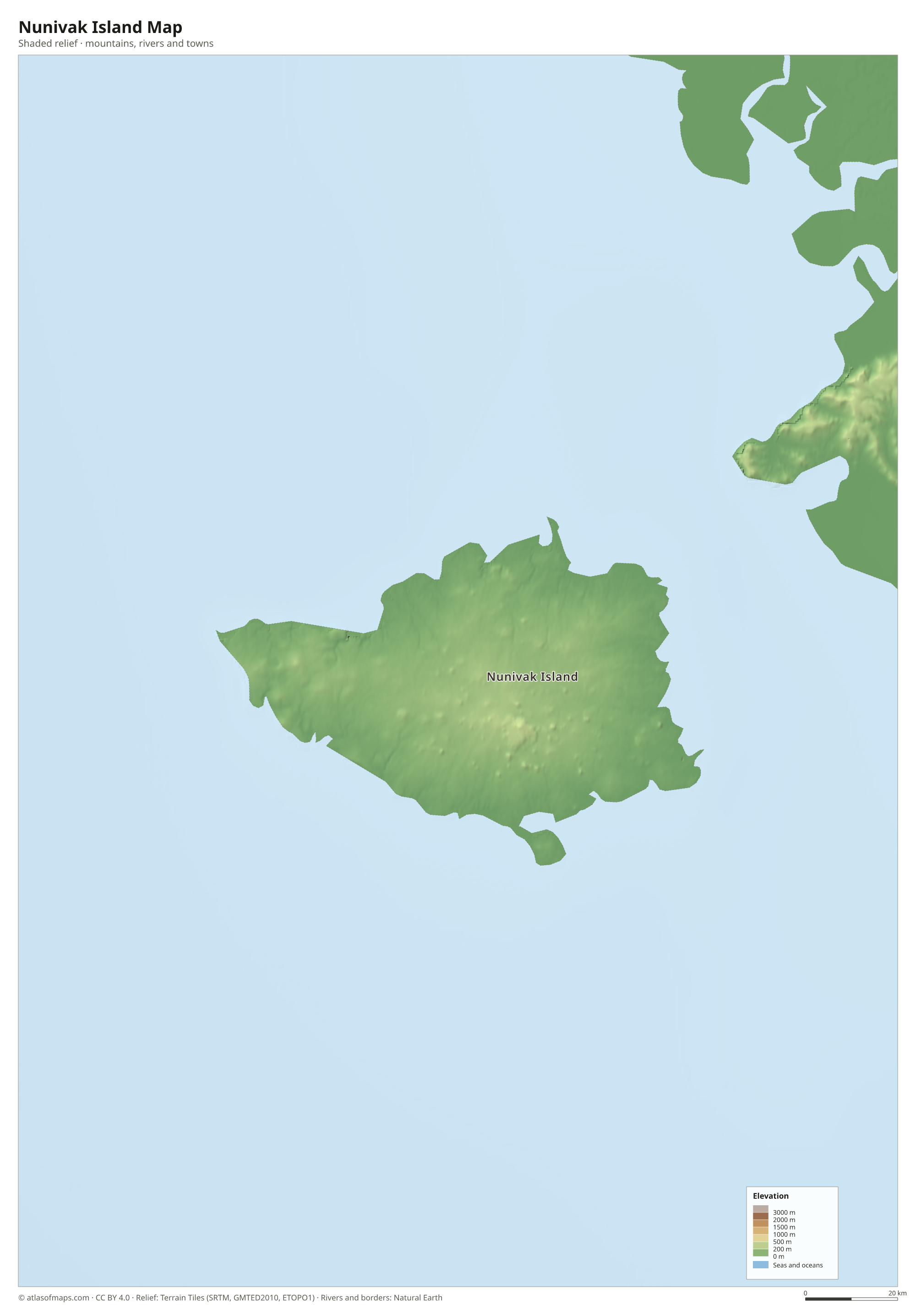 Nunivak Island Map