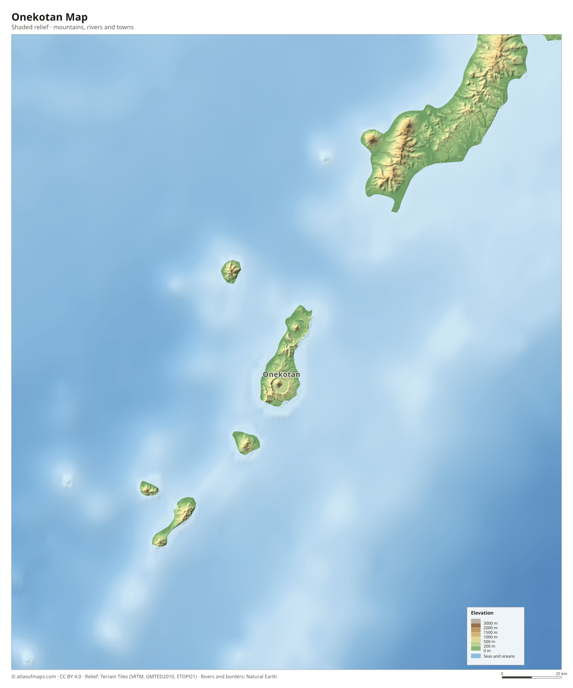Onekotan Map