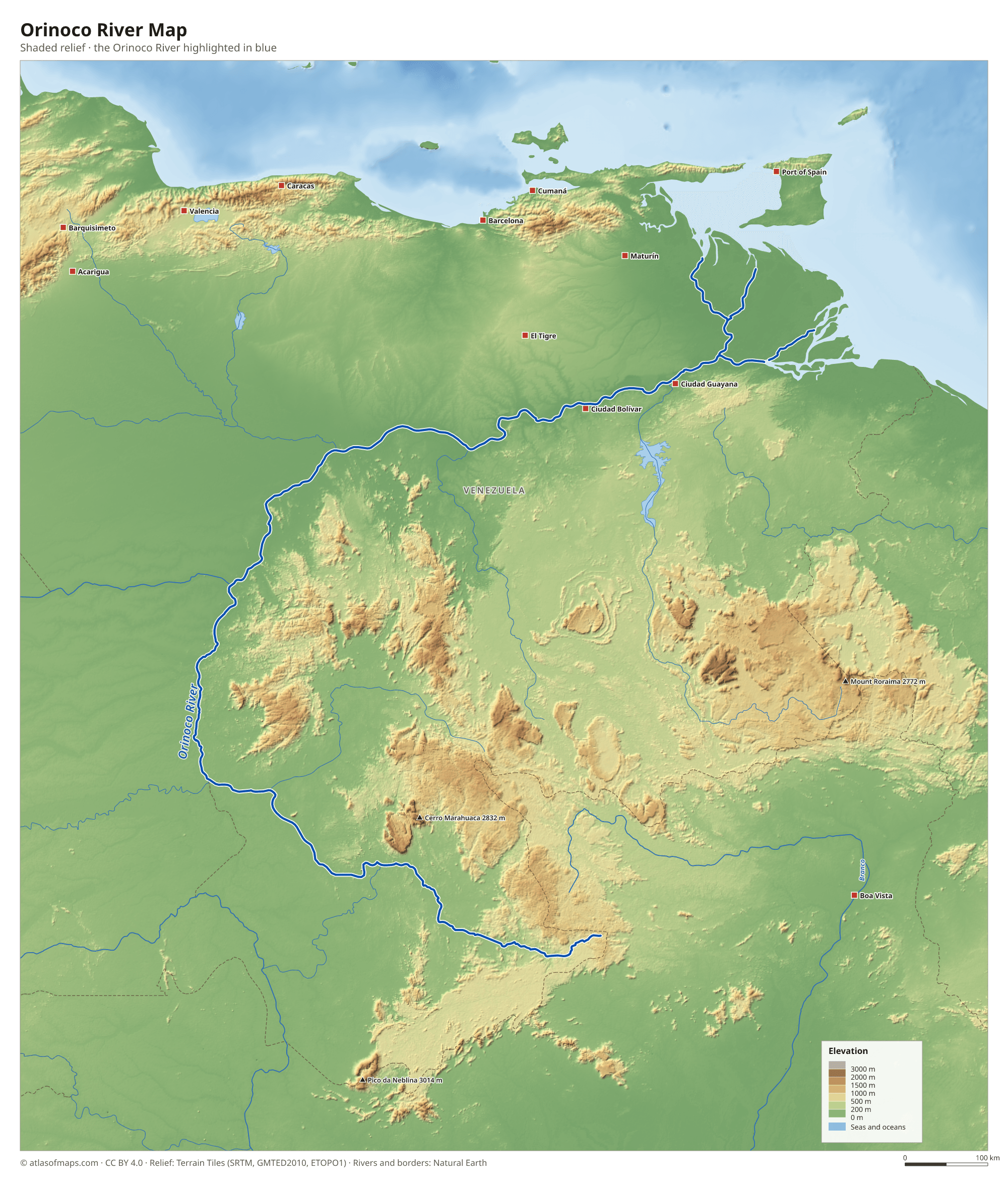 Orinoco River Map