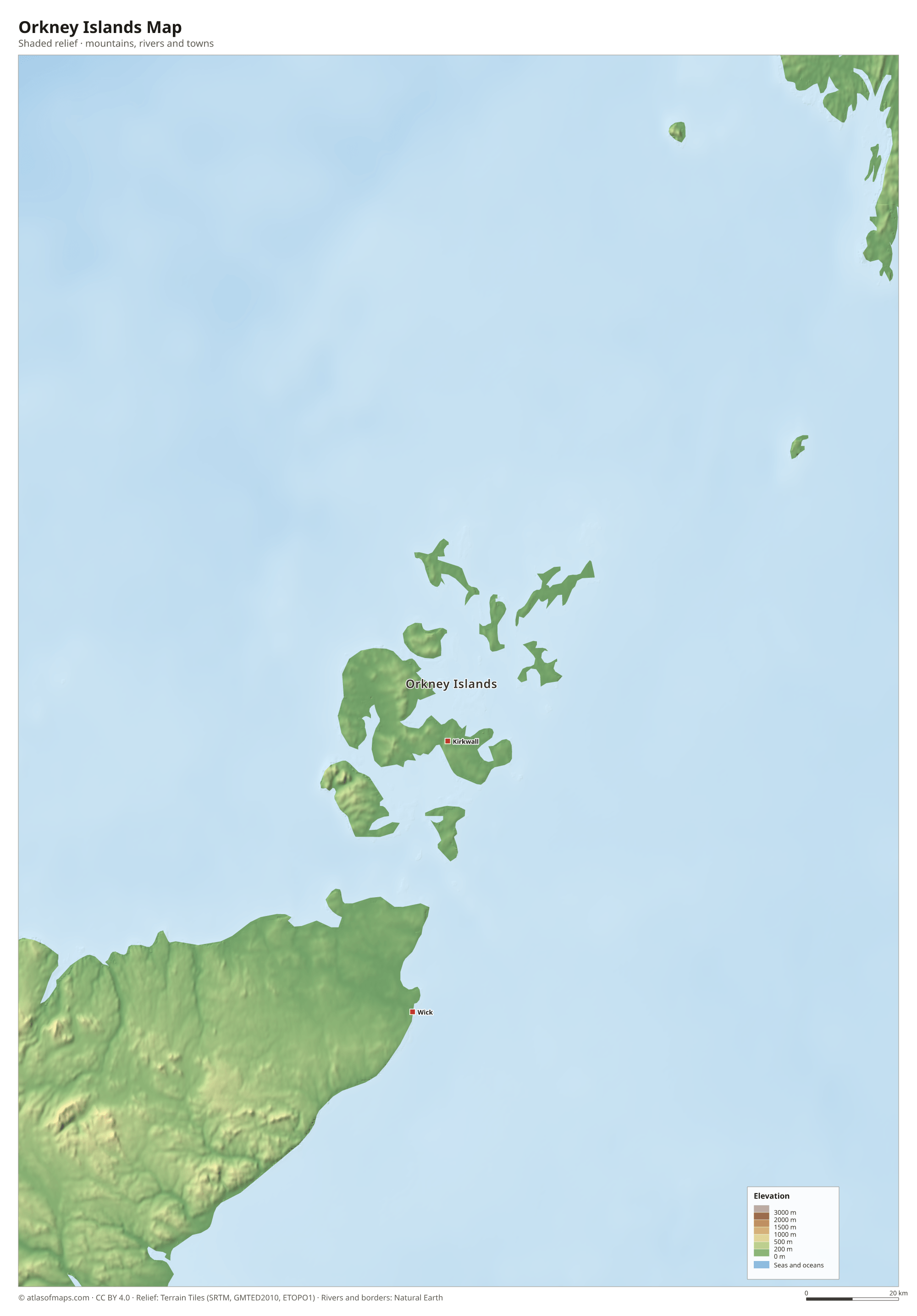 Orkney Islands Map