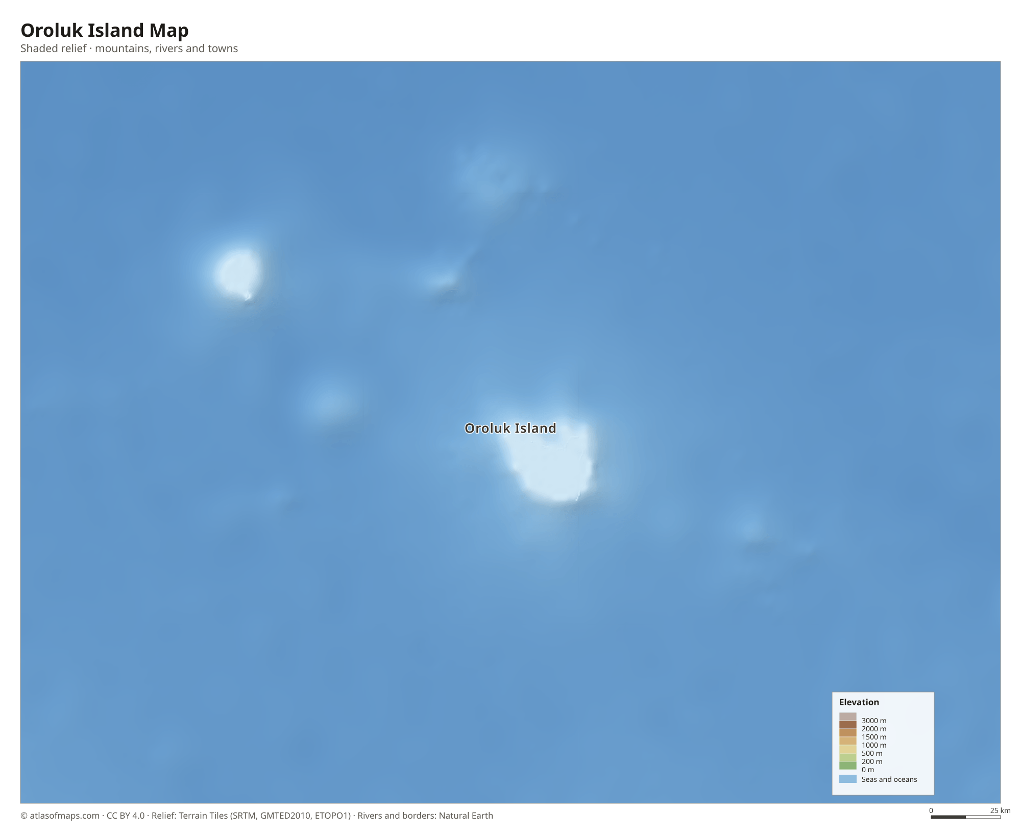 Oroluk Island Map