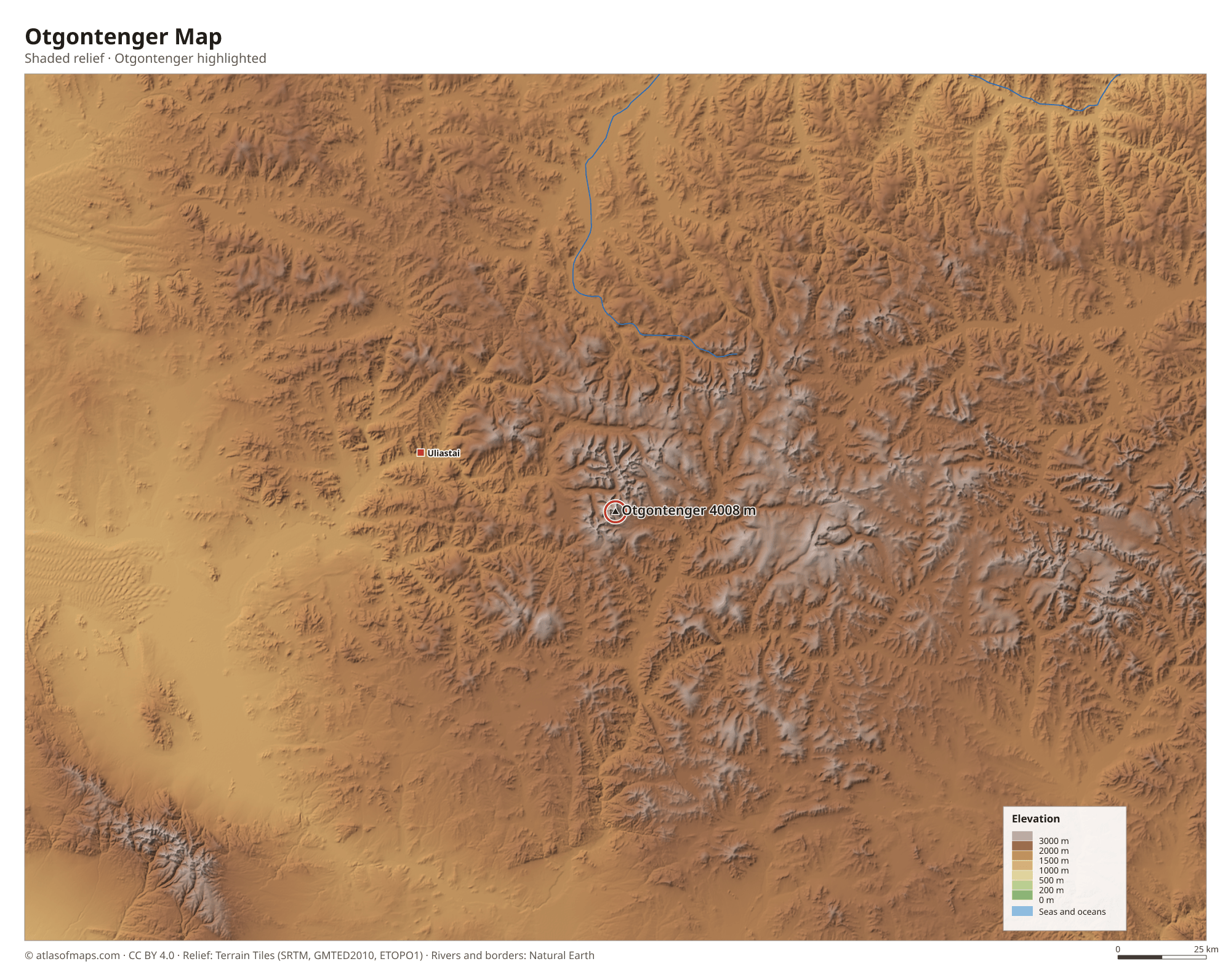 Otgontenger Map