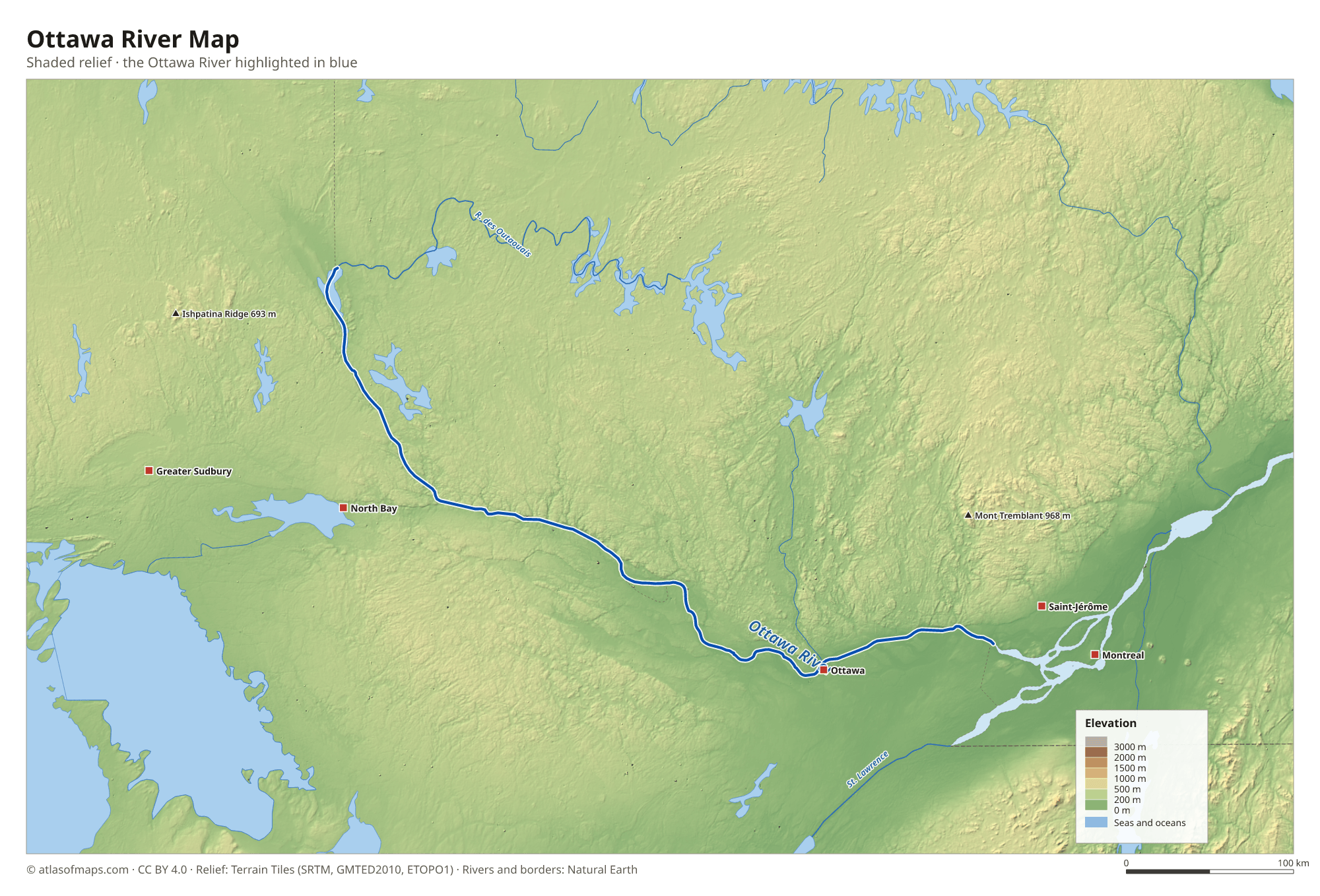 Ottawa River Map