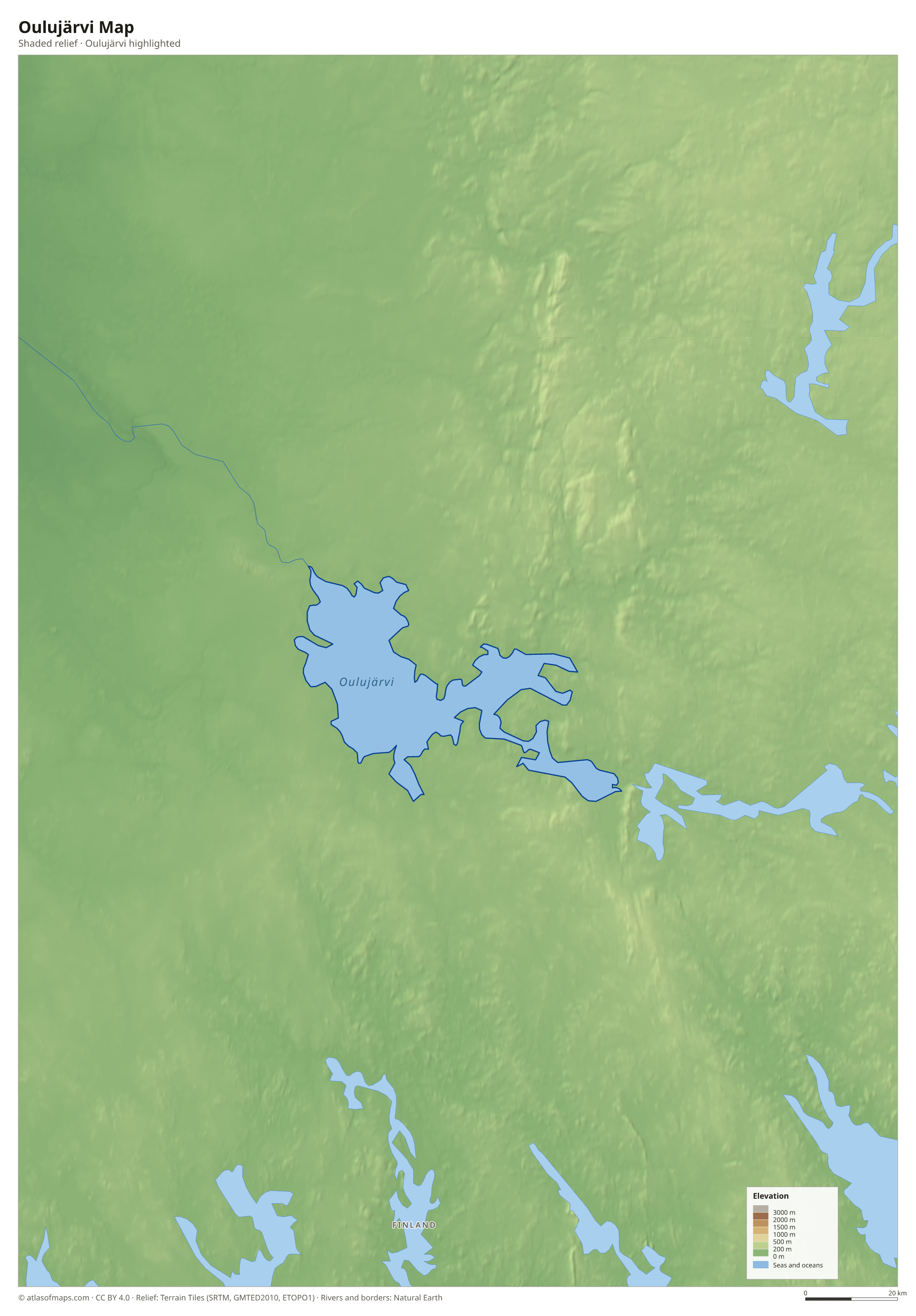 Oulujärvi Map