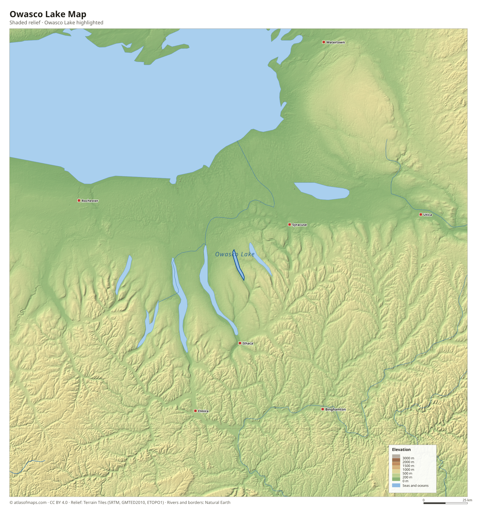Owasco Lake Map