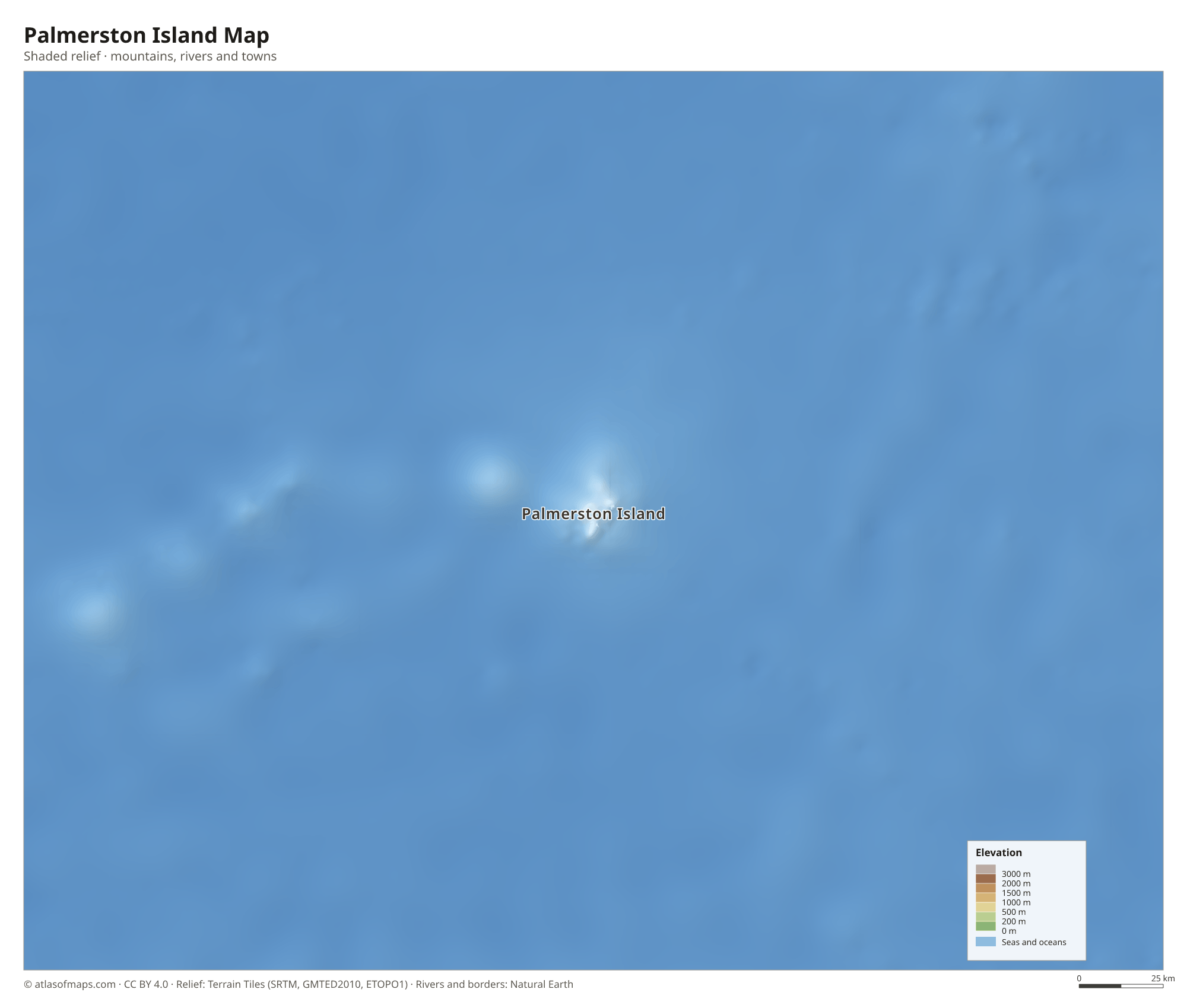 Palmerston Island Map