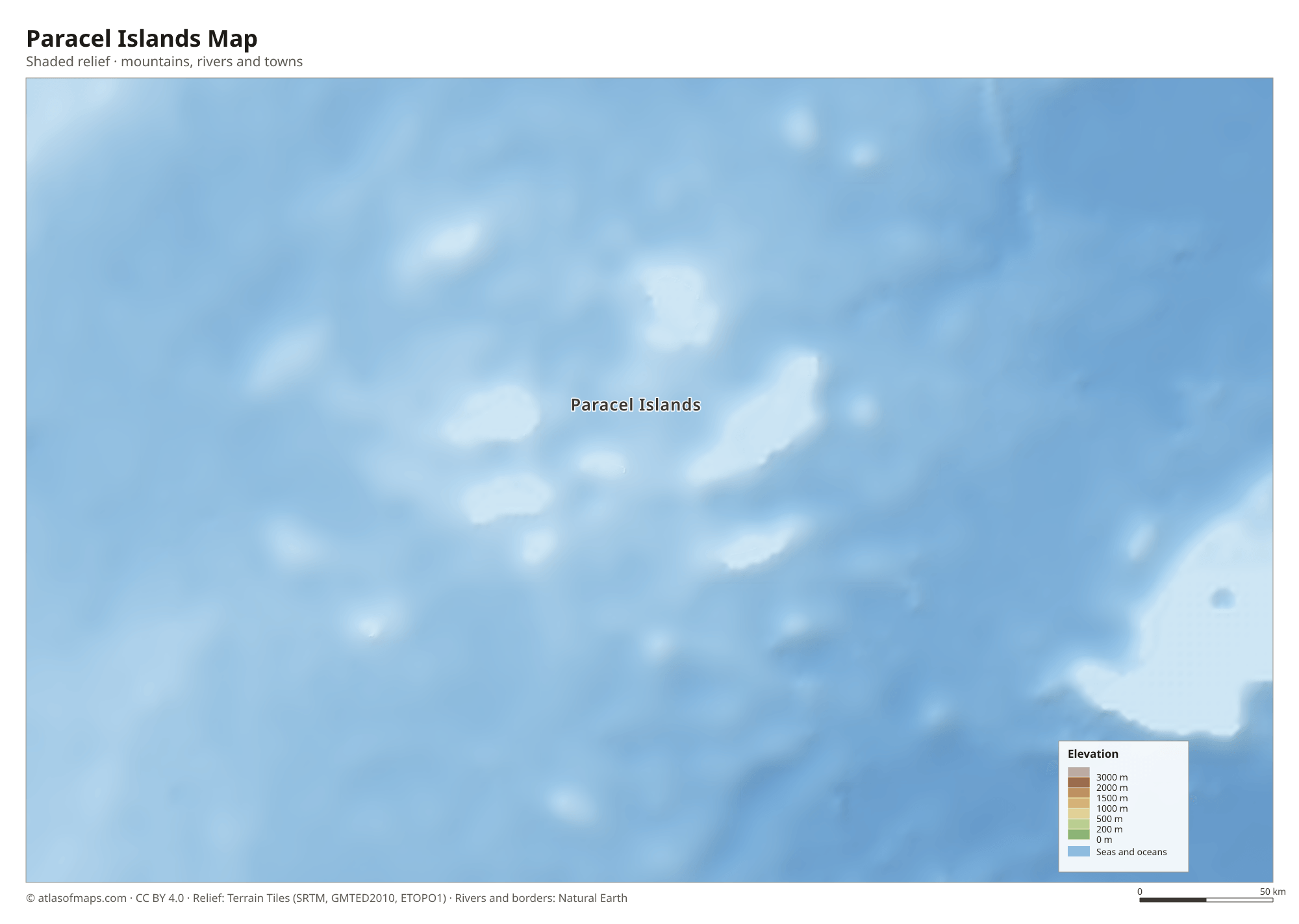 Paracel Islands Map