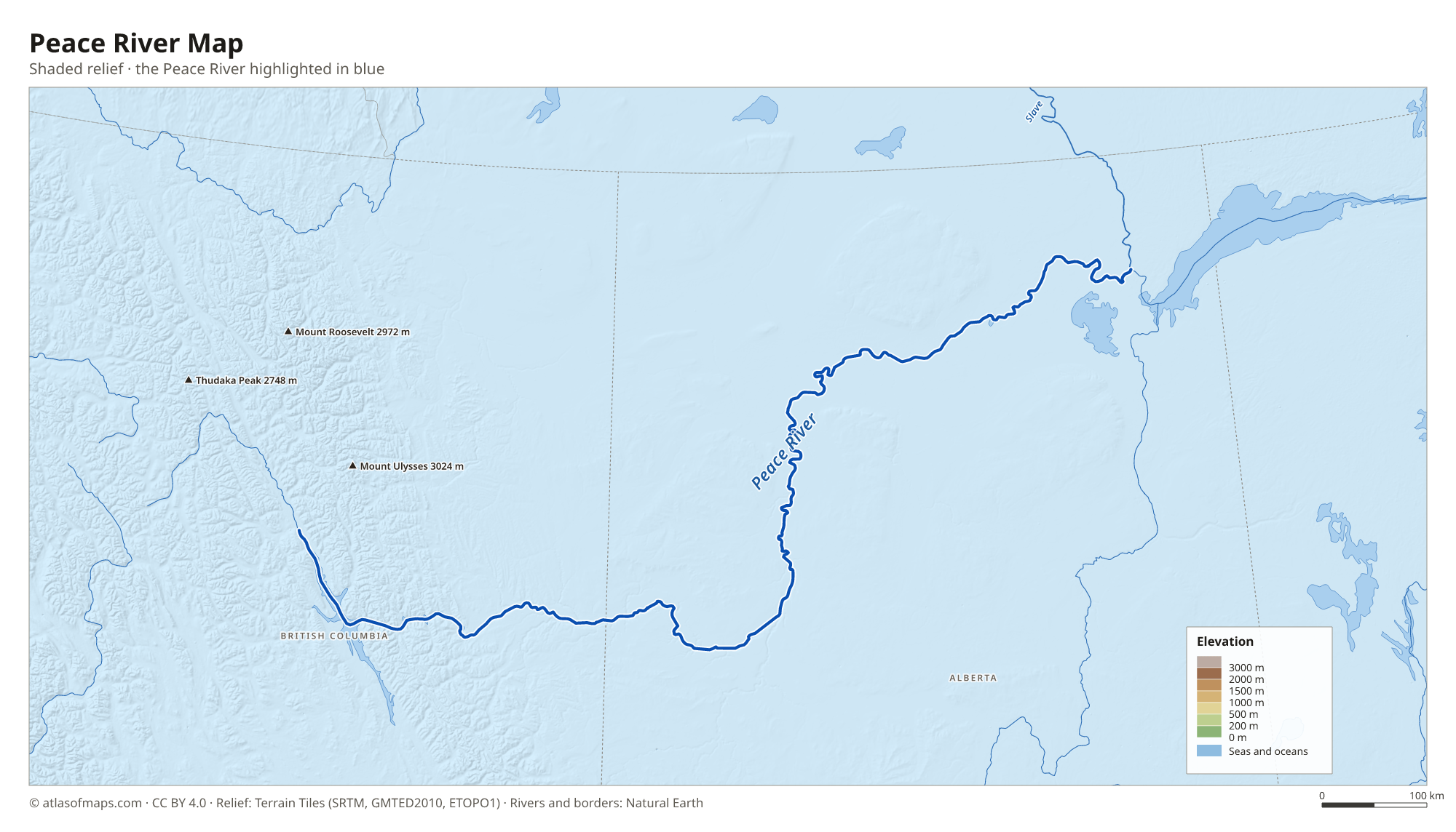 Peace River Map