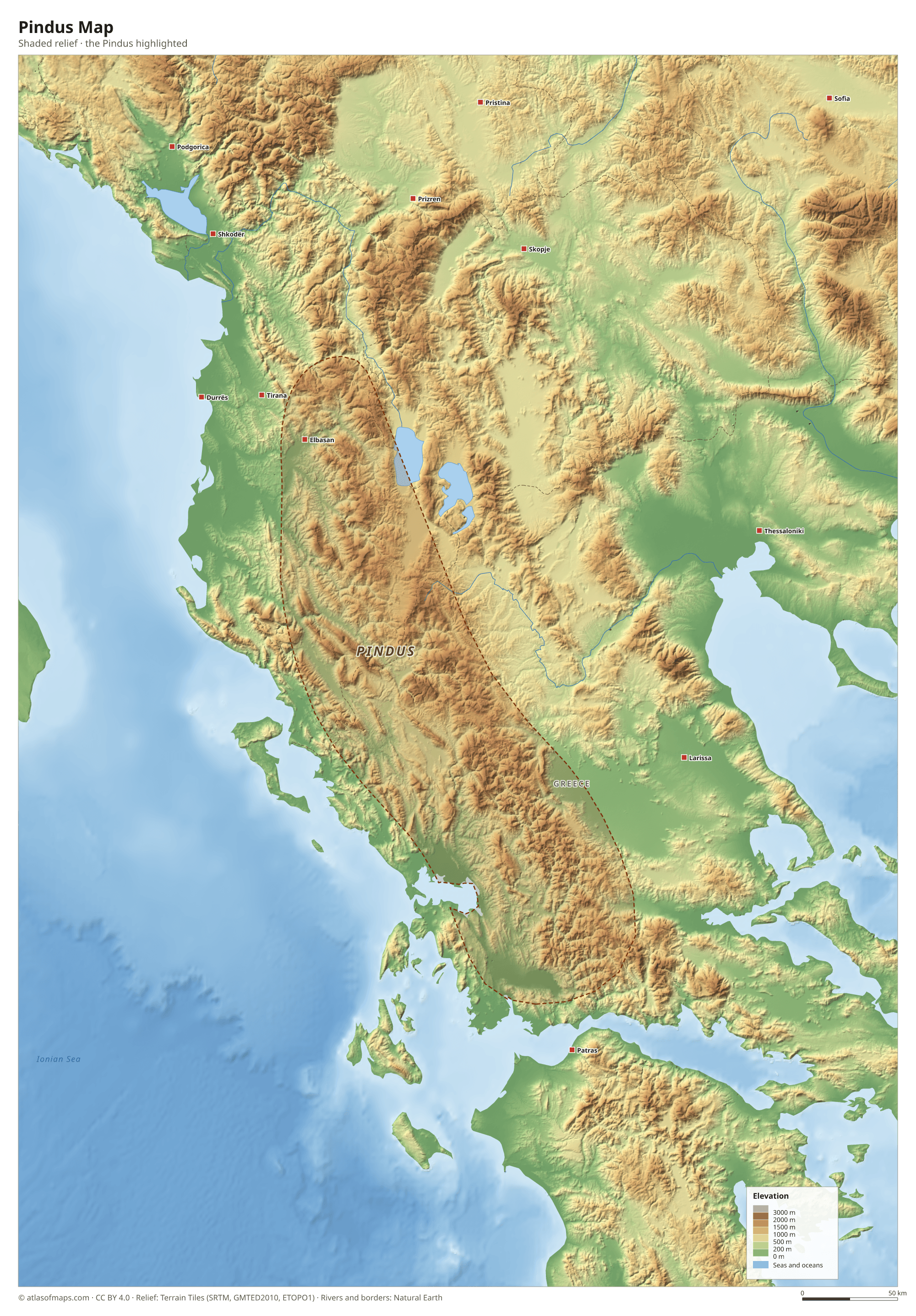 Pindus Map