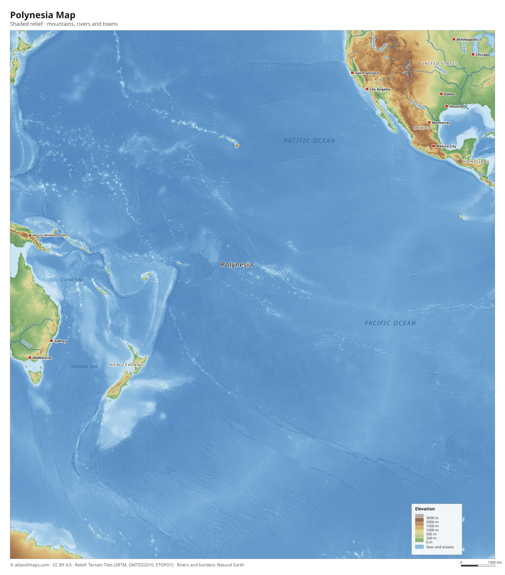 Polynesia Map