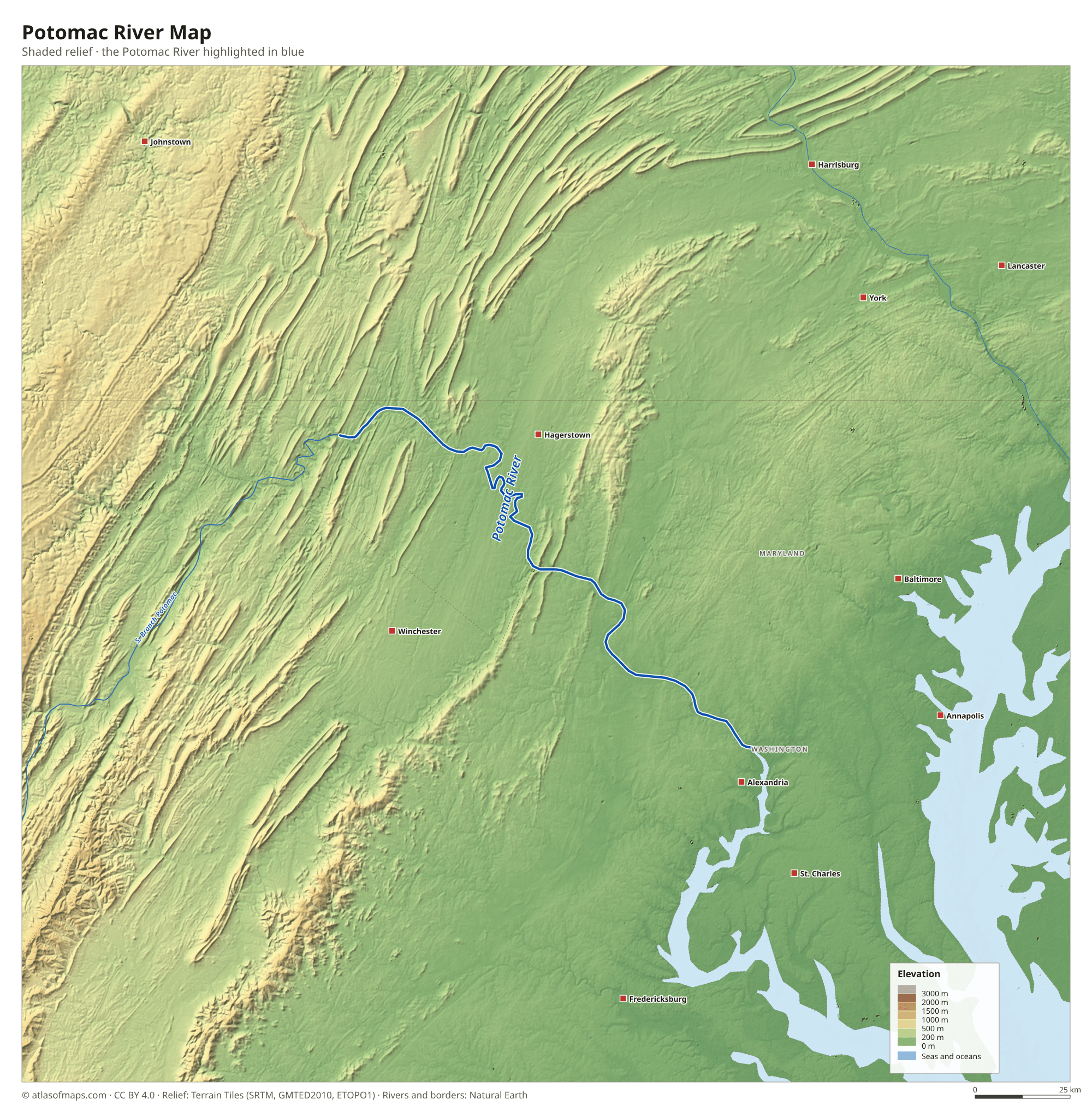 Potomac River Map