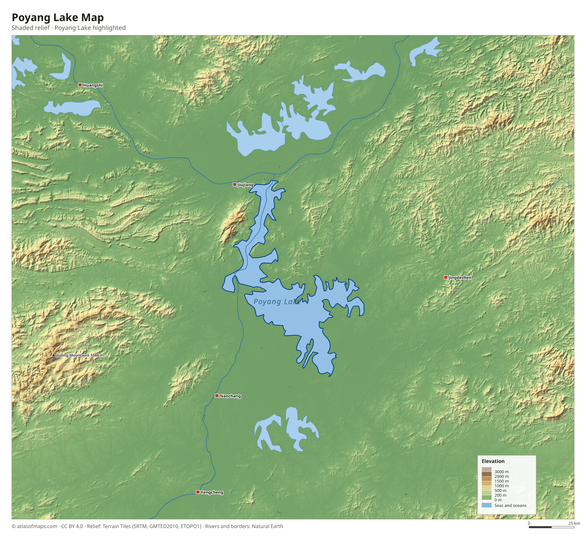 Poyang Lake Map