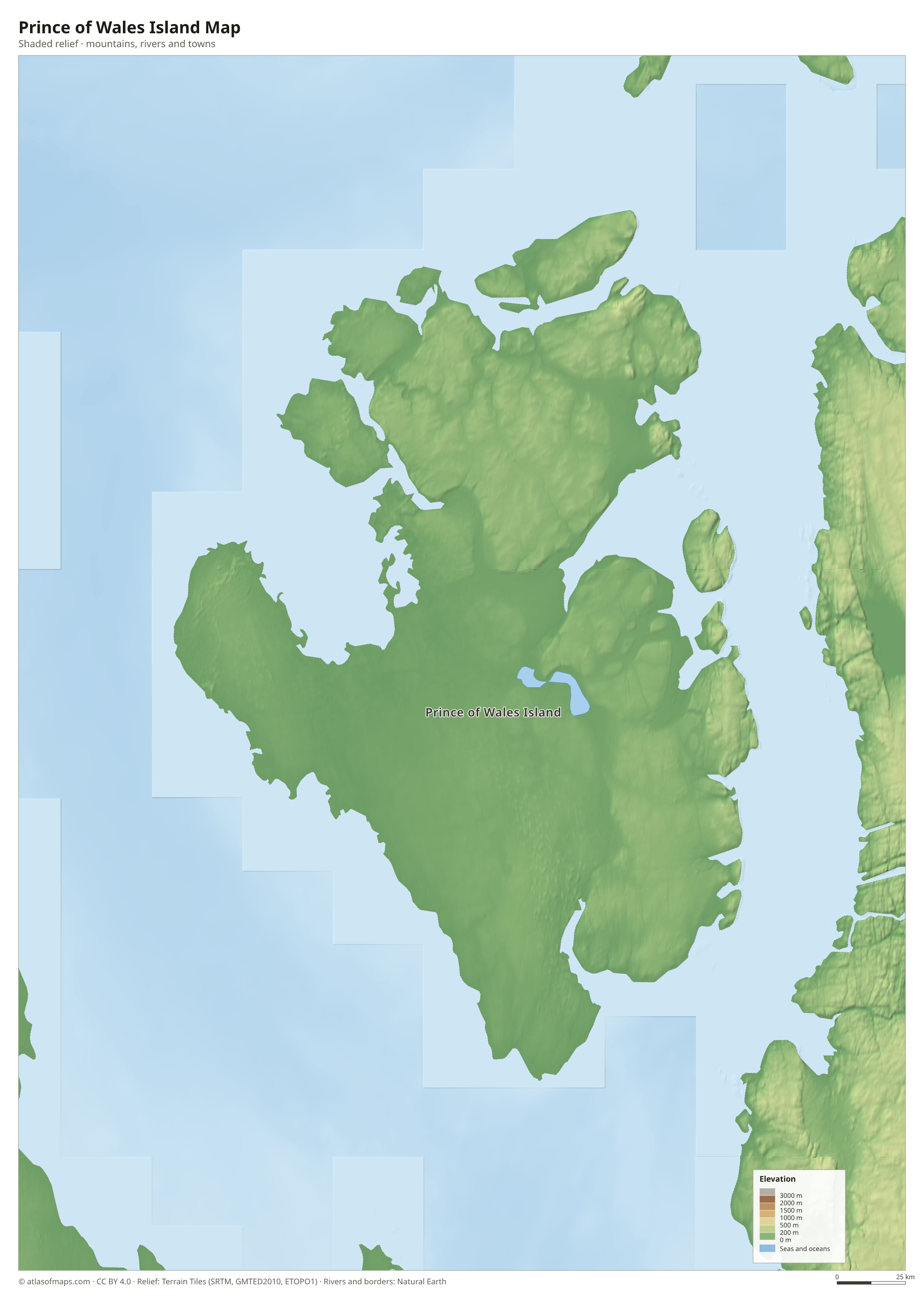 Prince of Wales Island Map