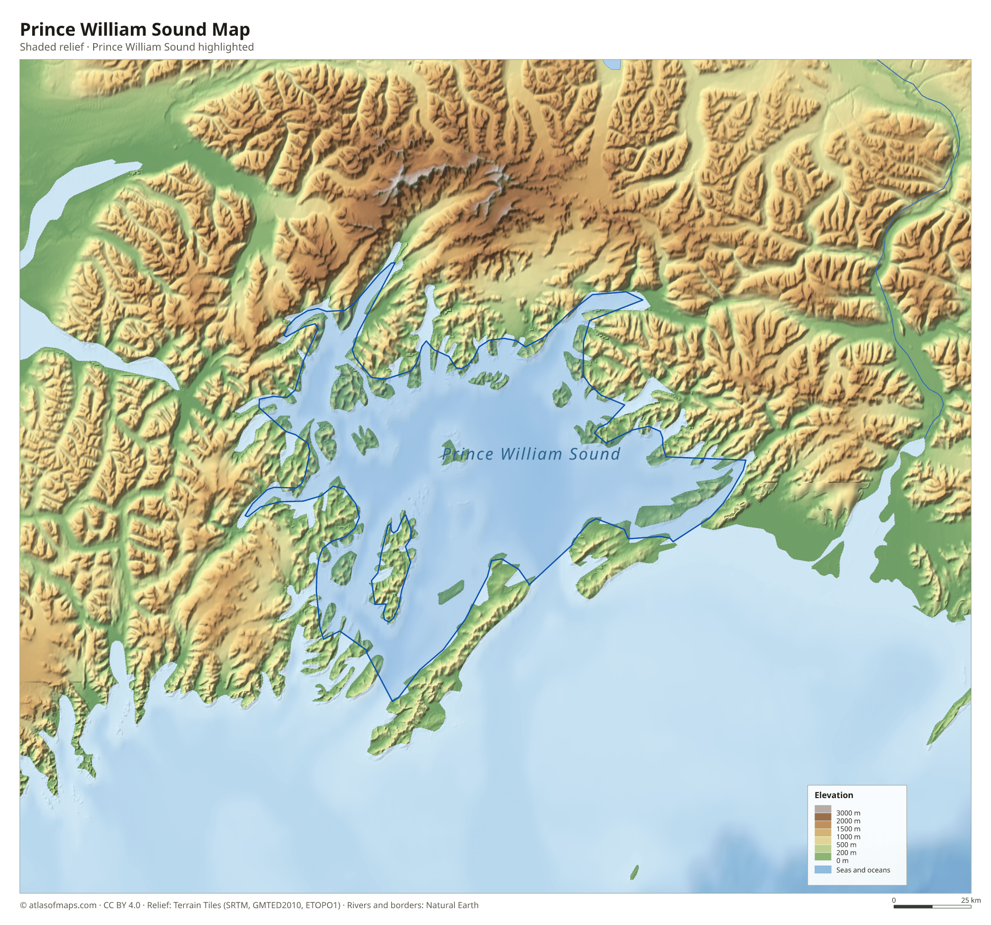 Prince William Sound Map
