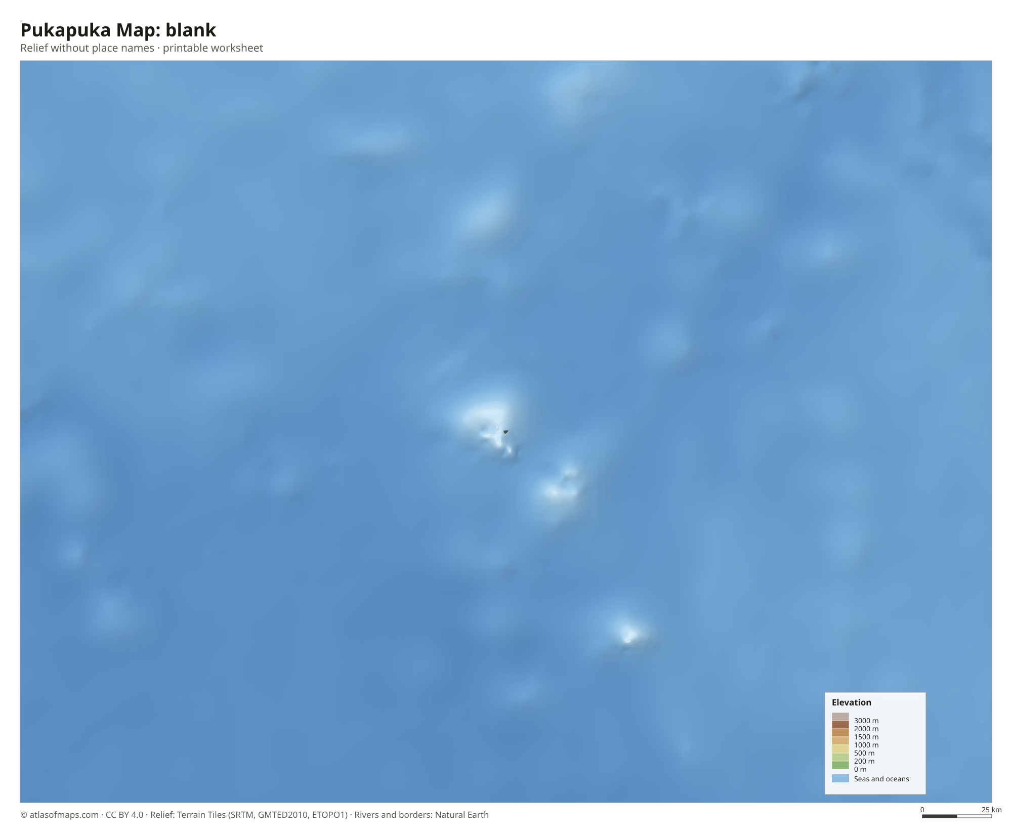 Pukapuka Map without names
