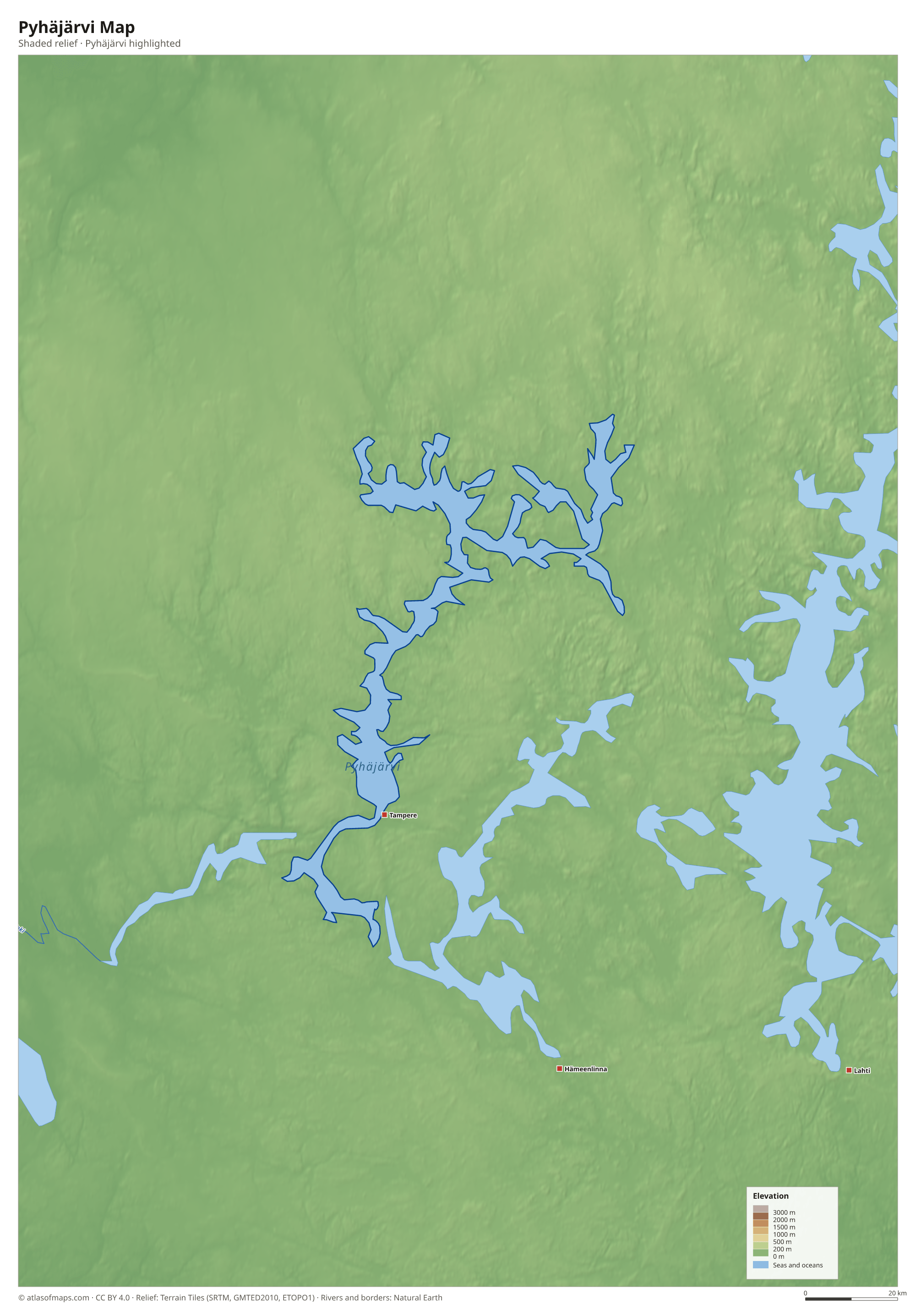 Pyhäjärvi Map