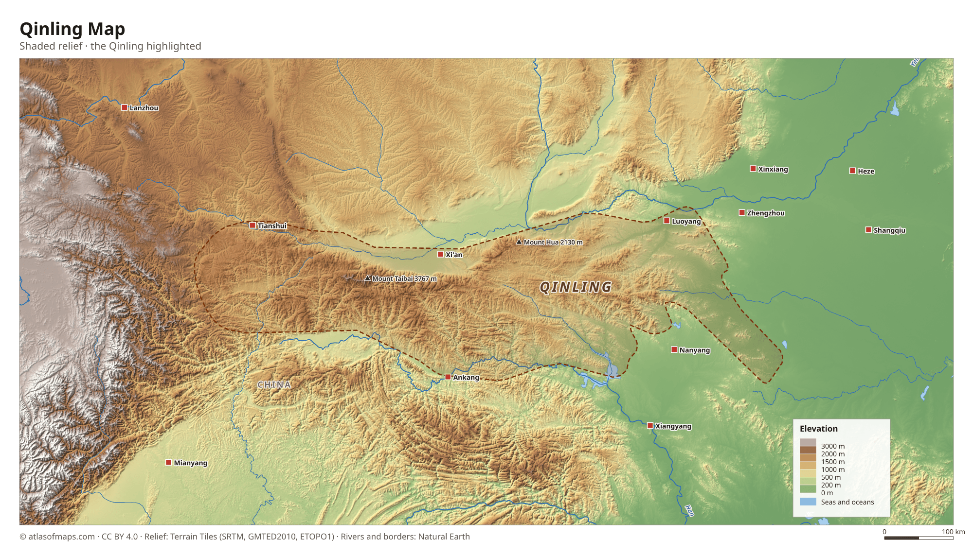 Qinling Map