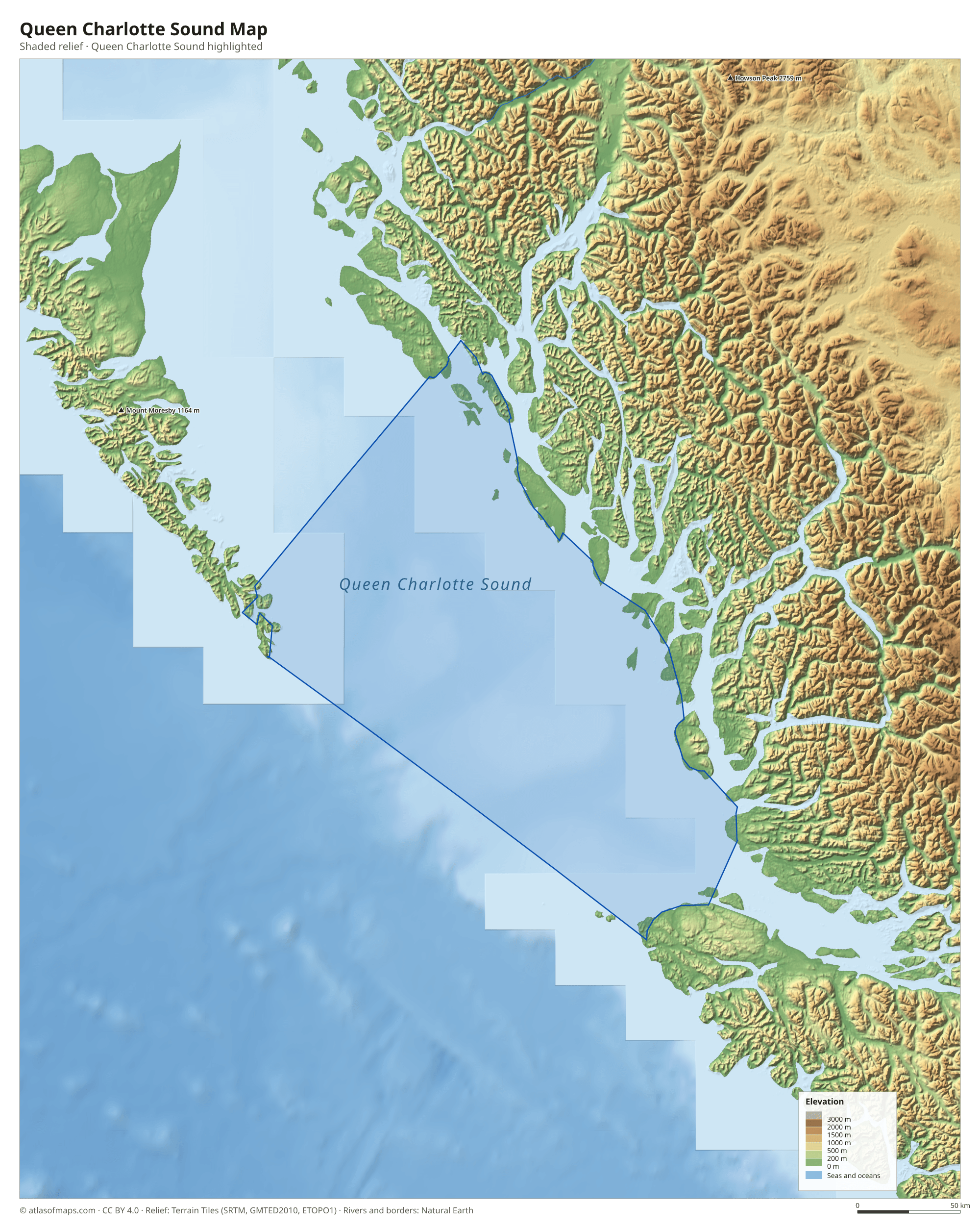 Queen Charlotte Sound Map