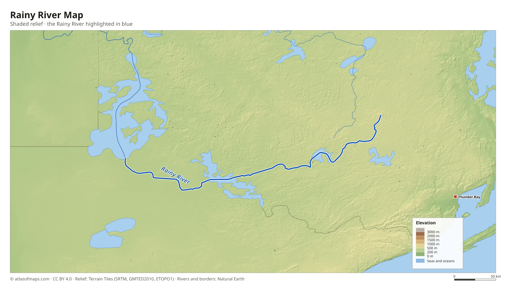 Rainy River Map