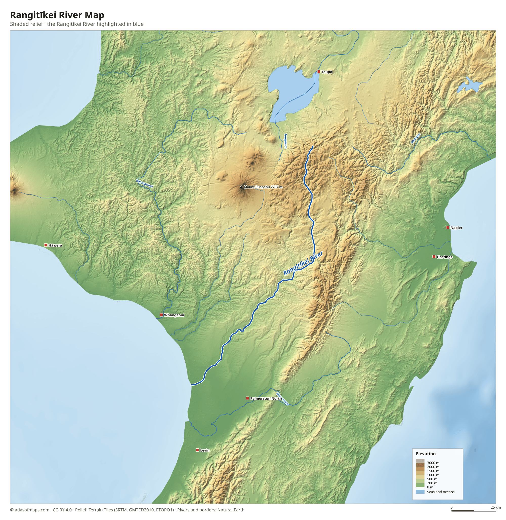 Rangitīkei River Map