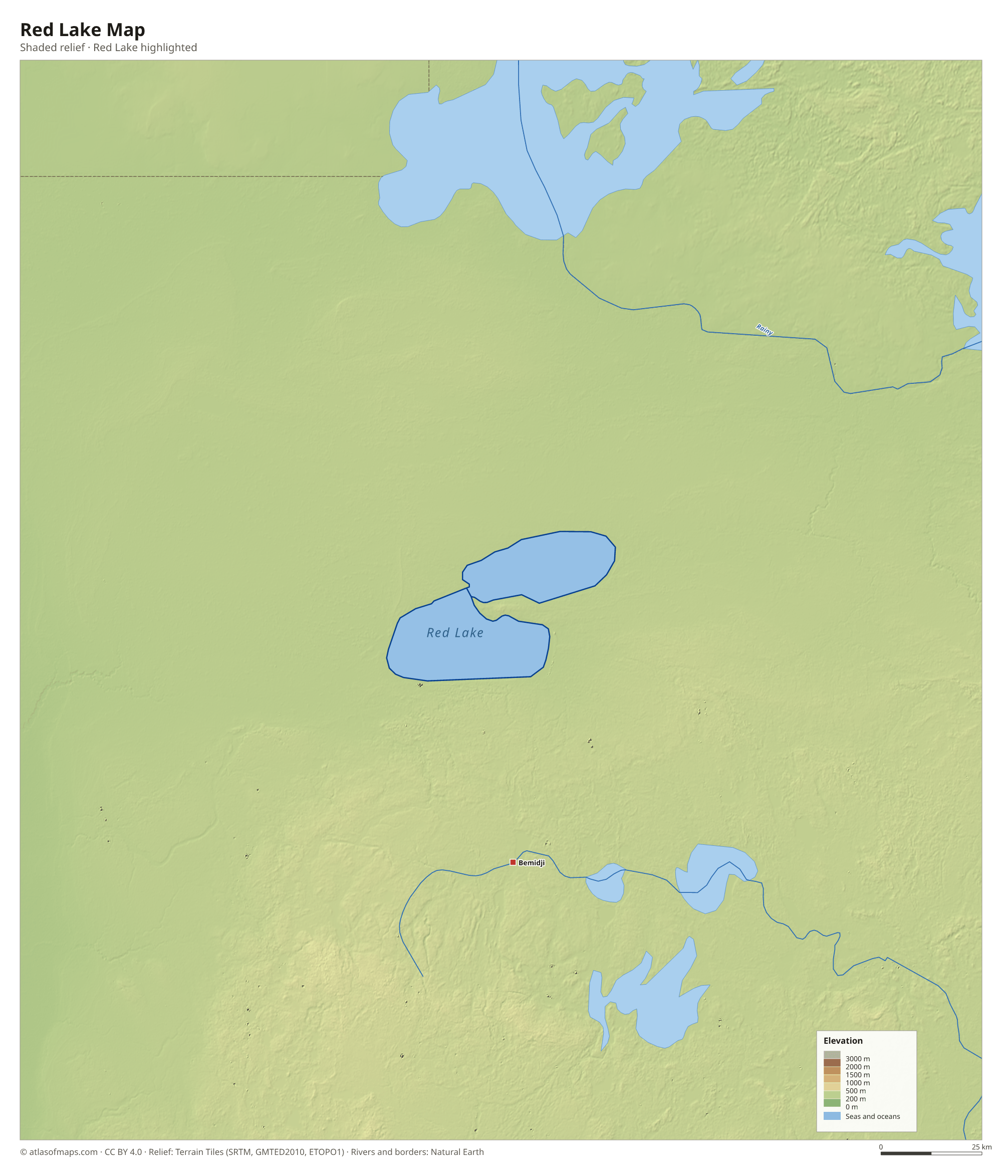 Red Lake Map