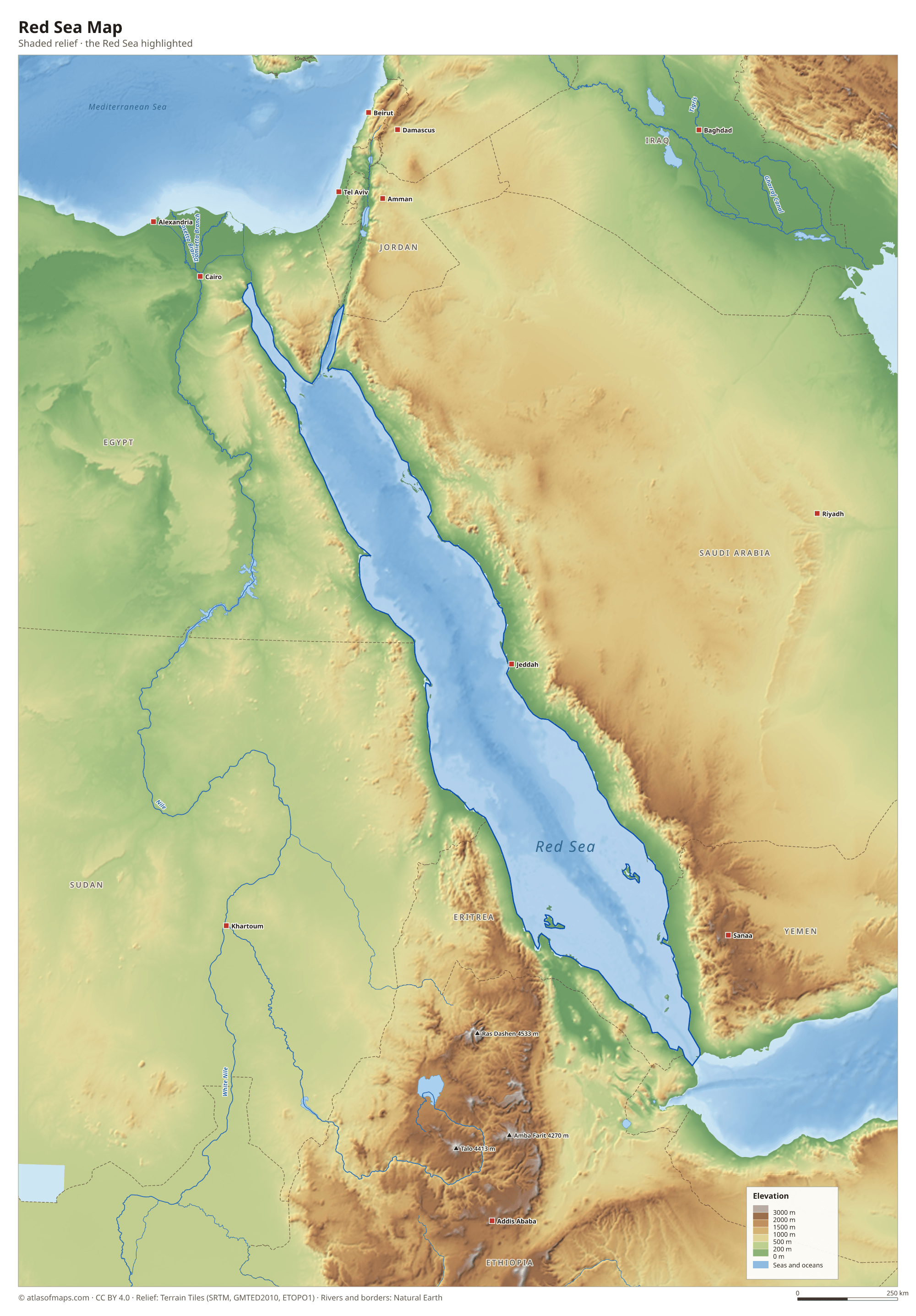Red Sea Map