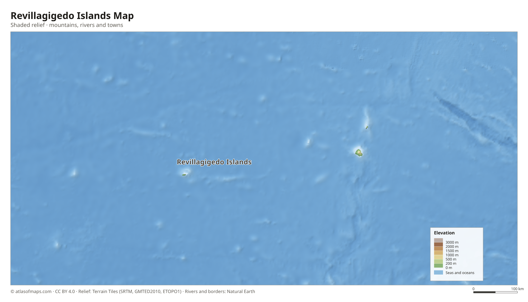 Revillagigedo Islands Map