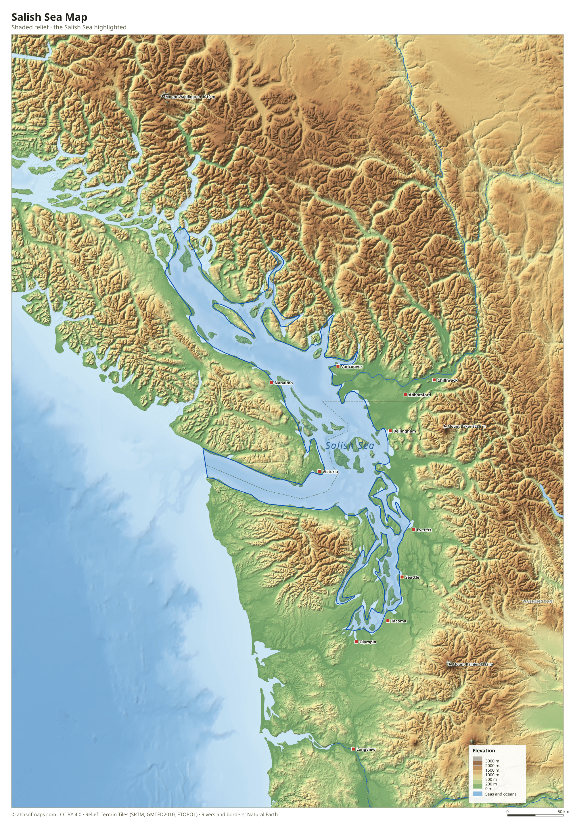 Salish Sea Map