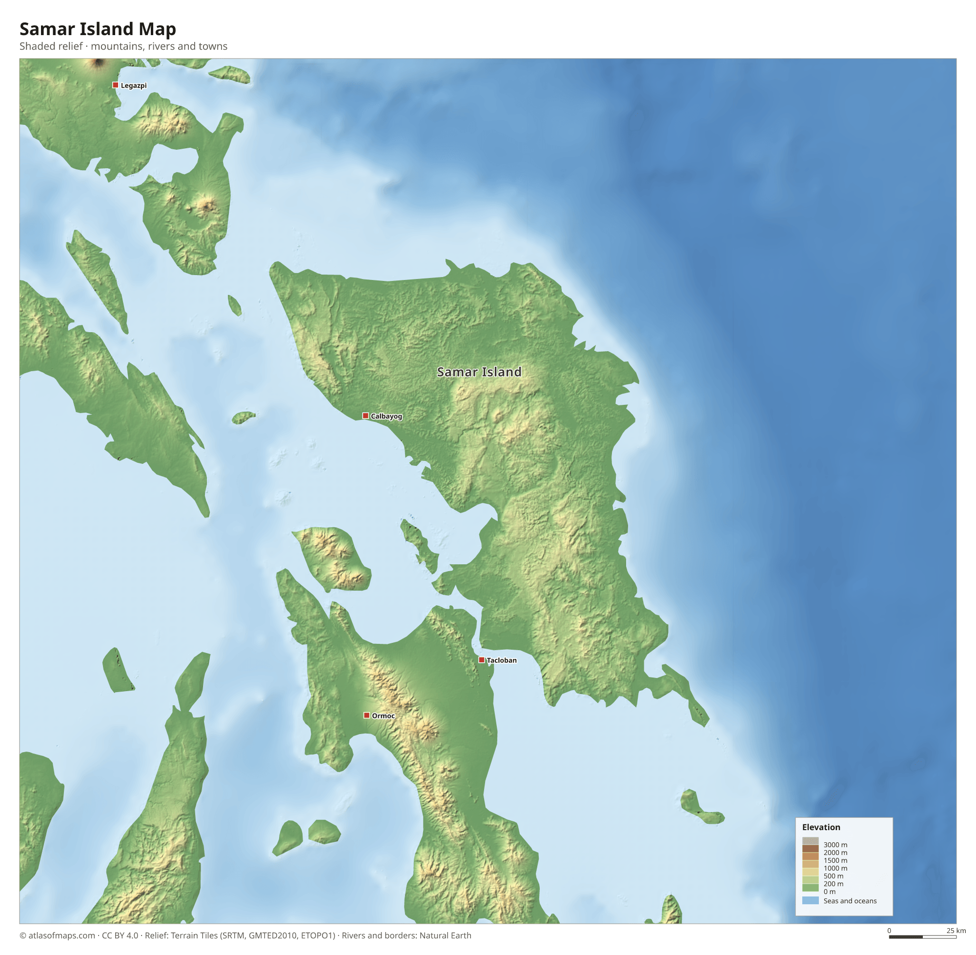 Samar Island Map