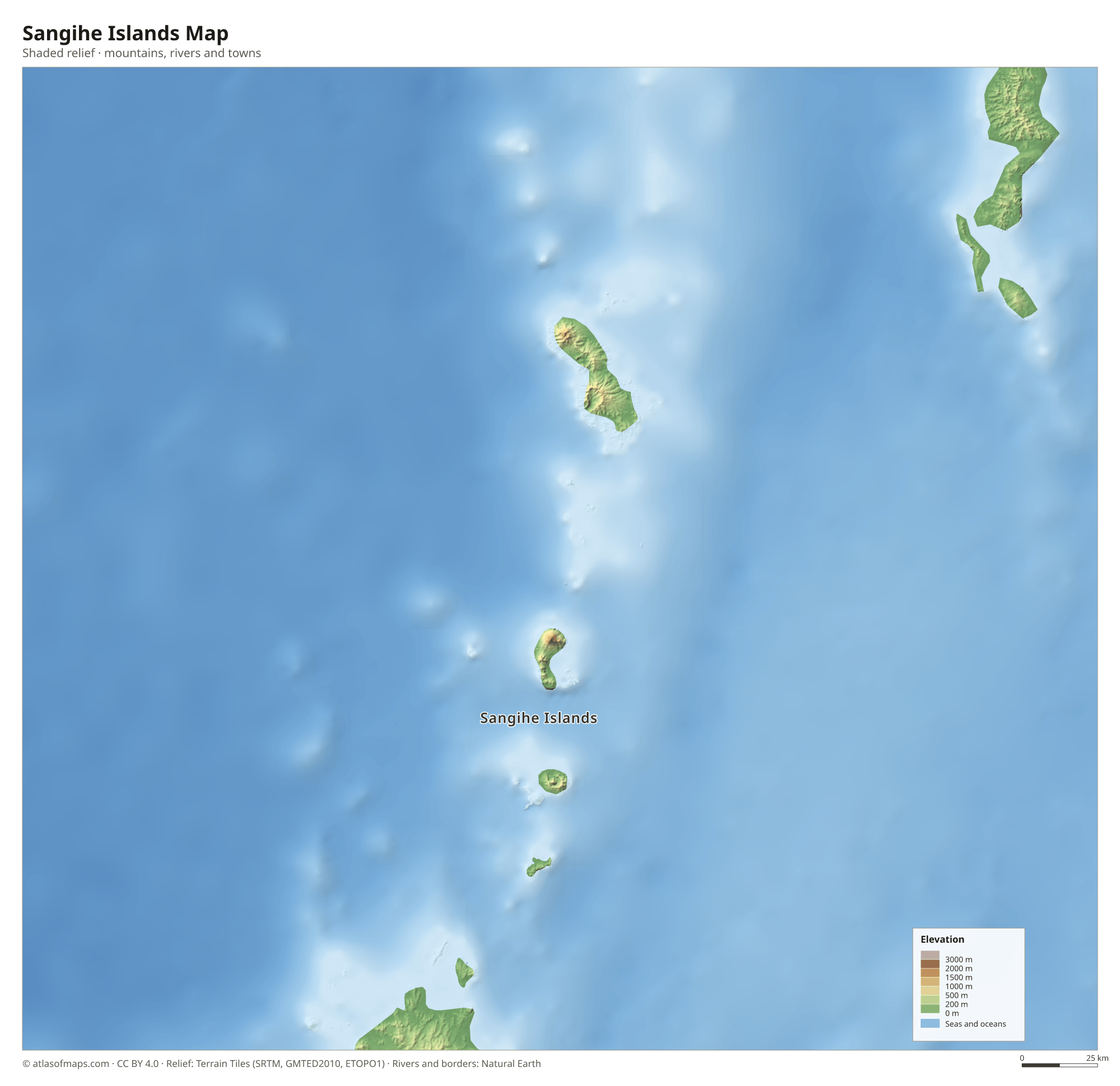 Sangihe Islands Map