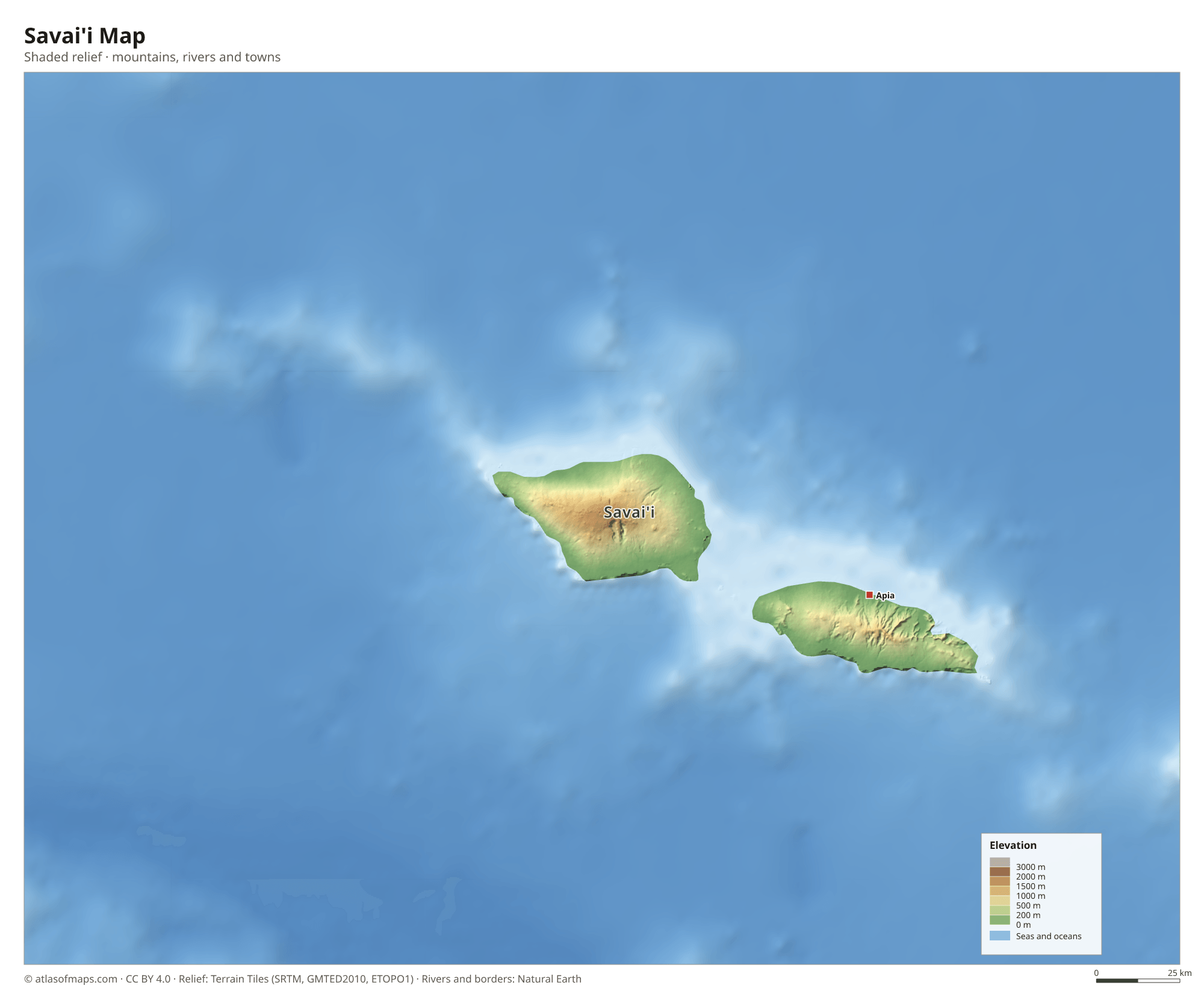 Savai'i Map