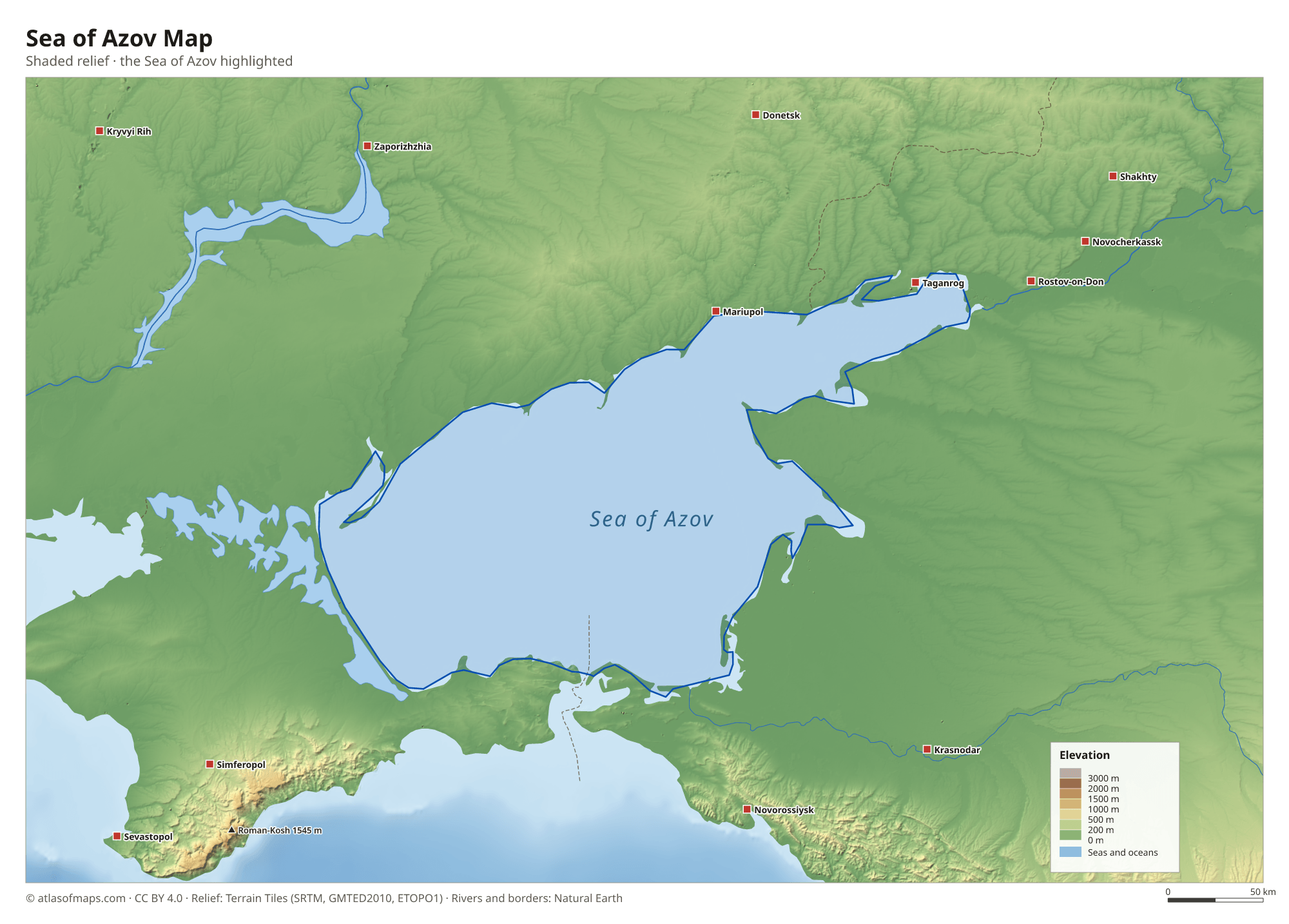 Sea of Azov Map