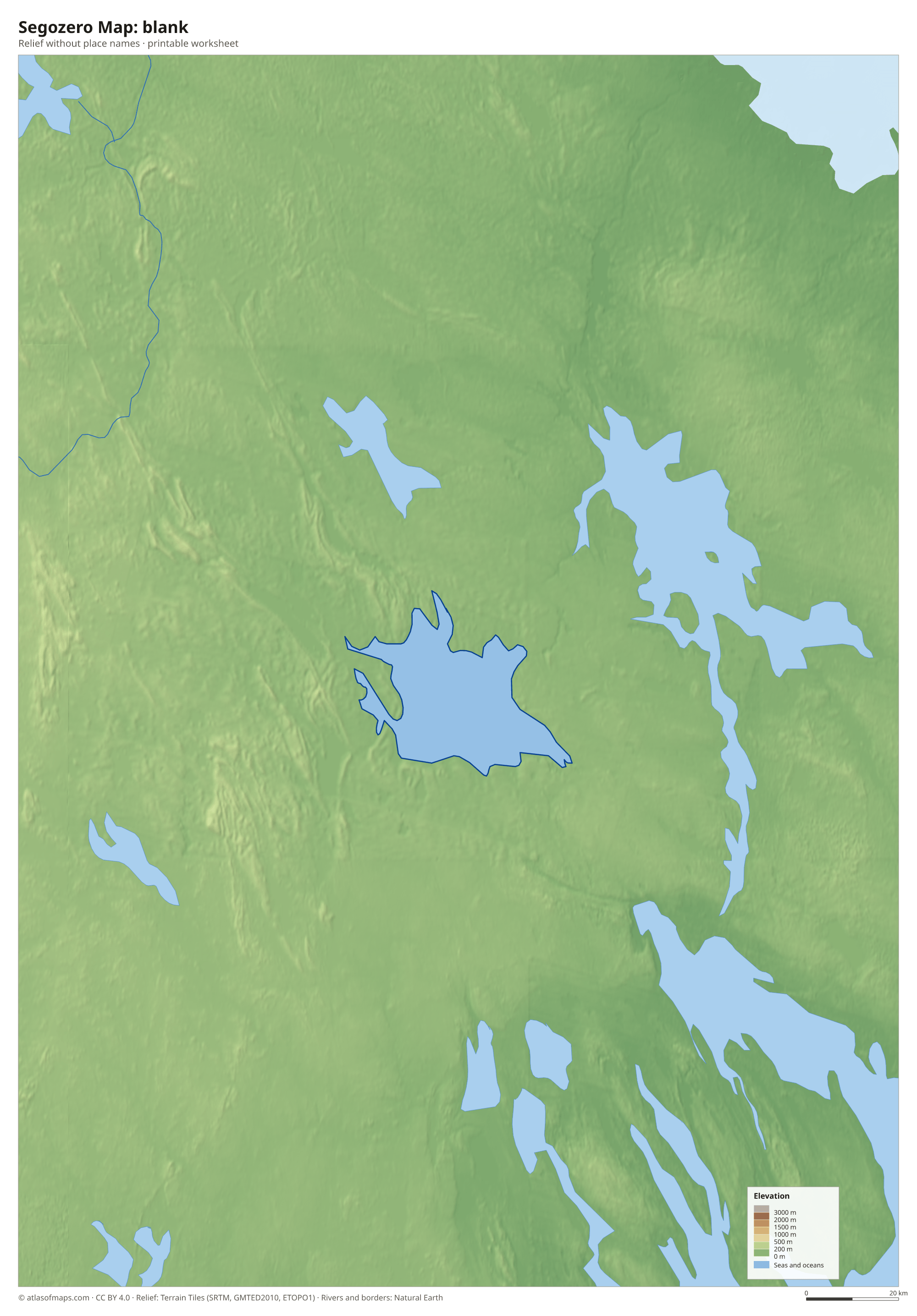 Segozero Map without names