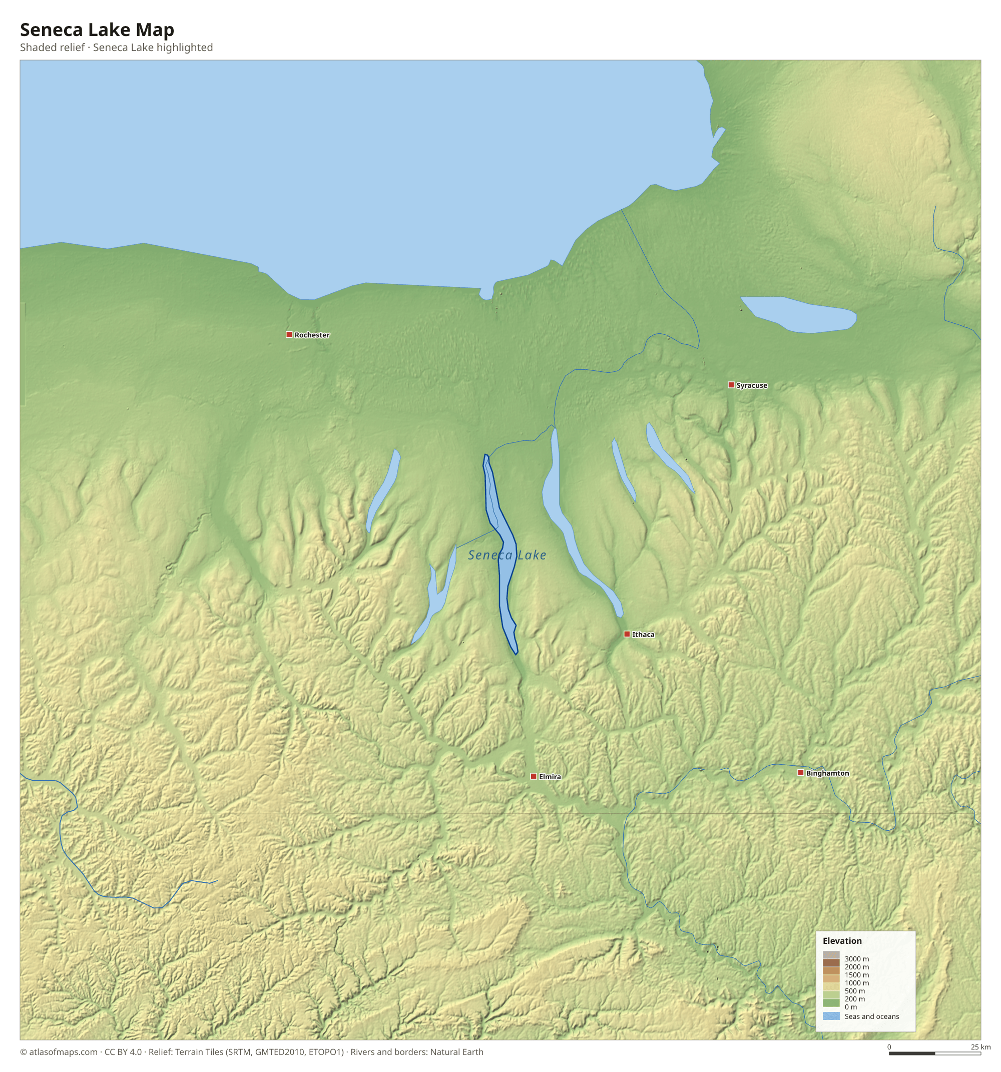 Seneca Lake Map