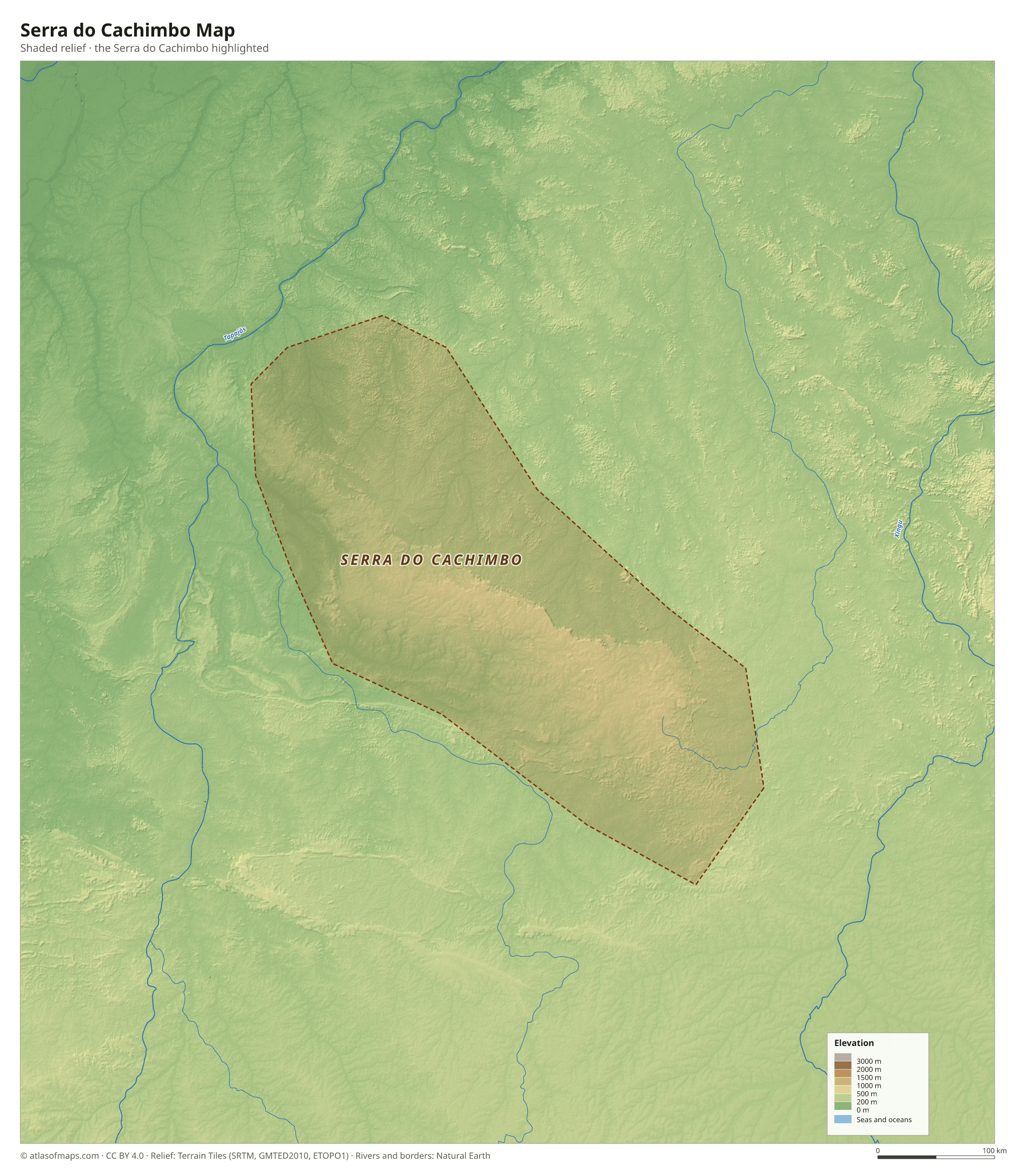 Serra do Cachimbo Map