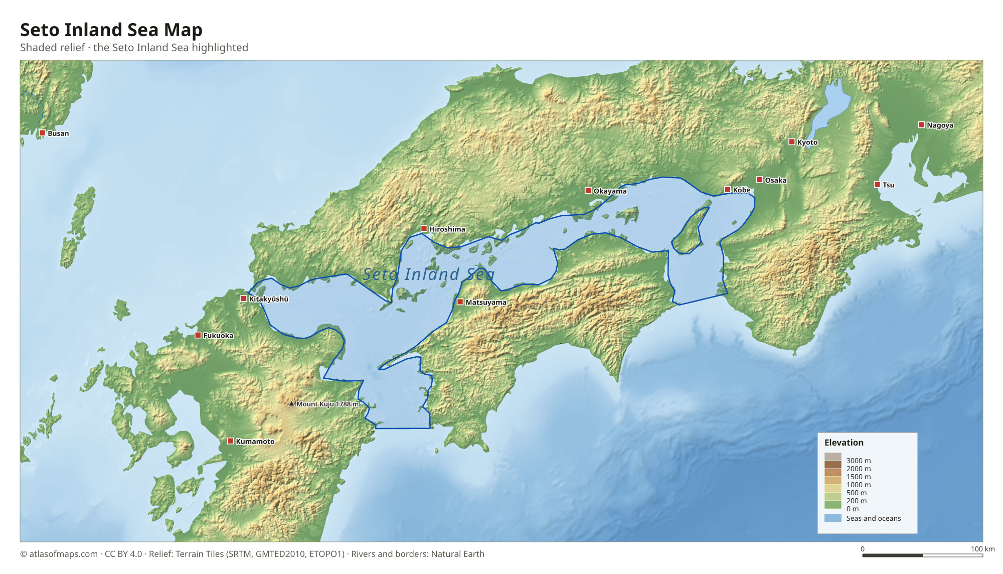 Seto Inland Sea Map