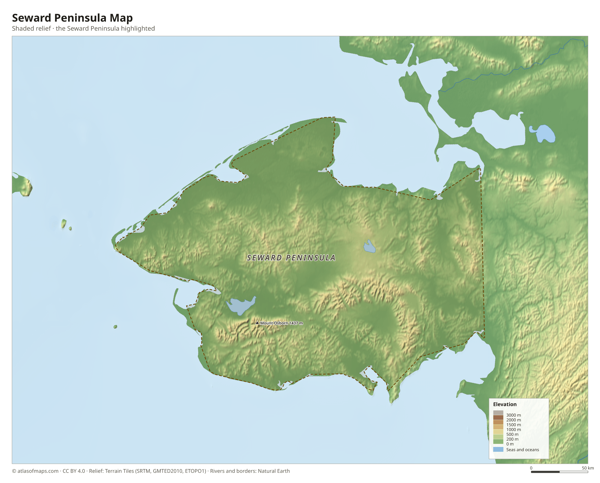 Seward Peninsula Map