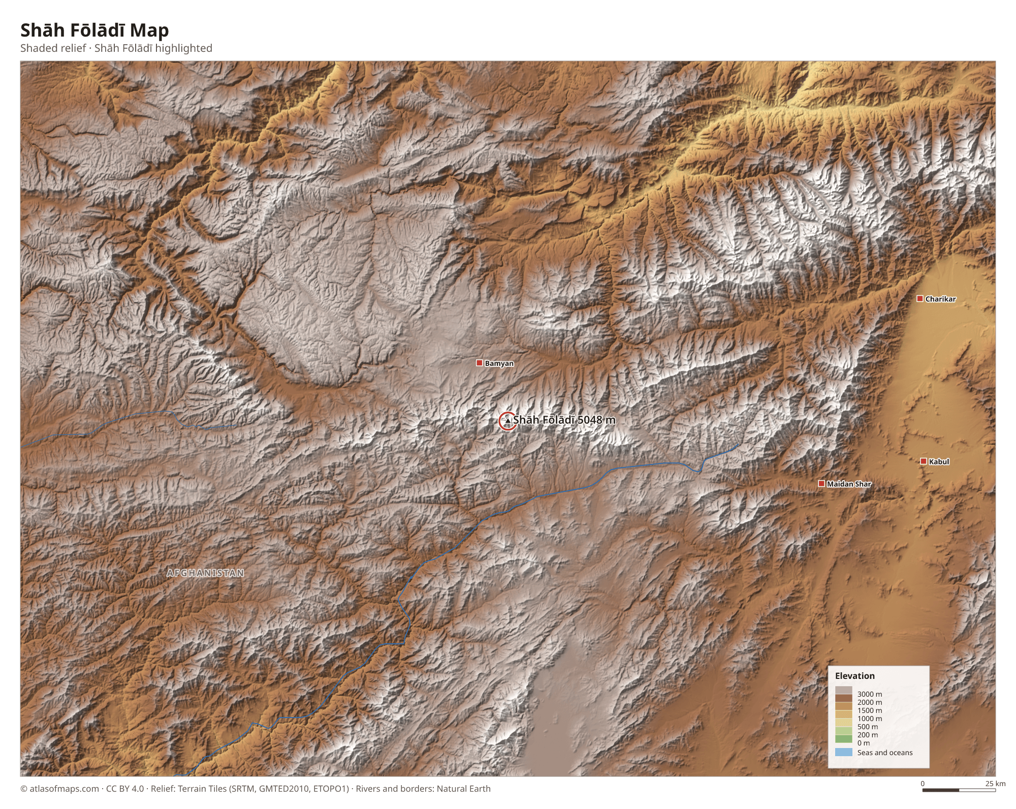 Shāh Fōlādī Map